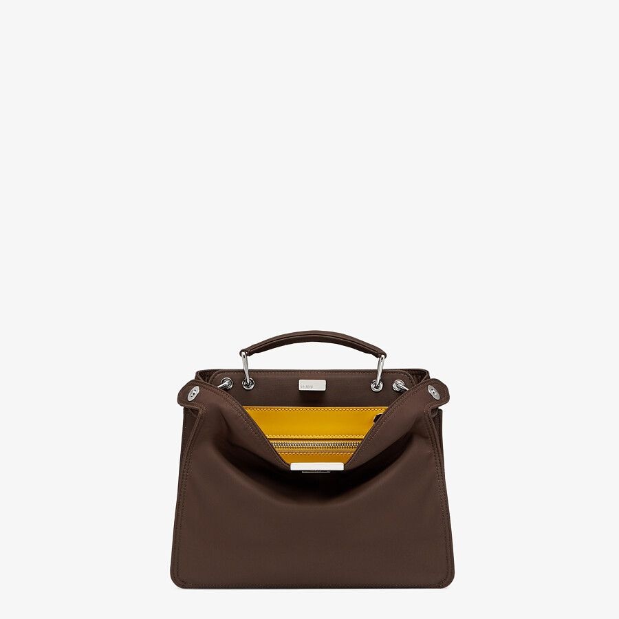 Dark brown nylon bag - 1