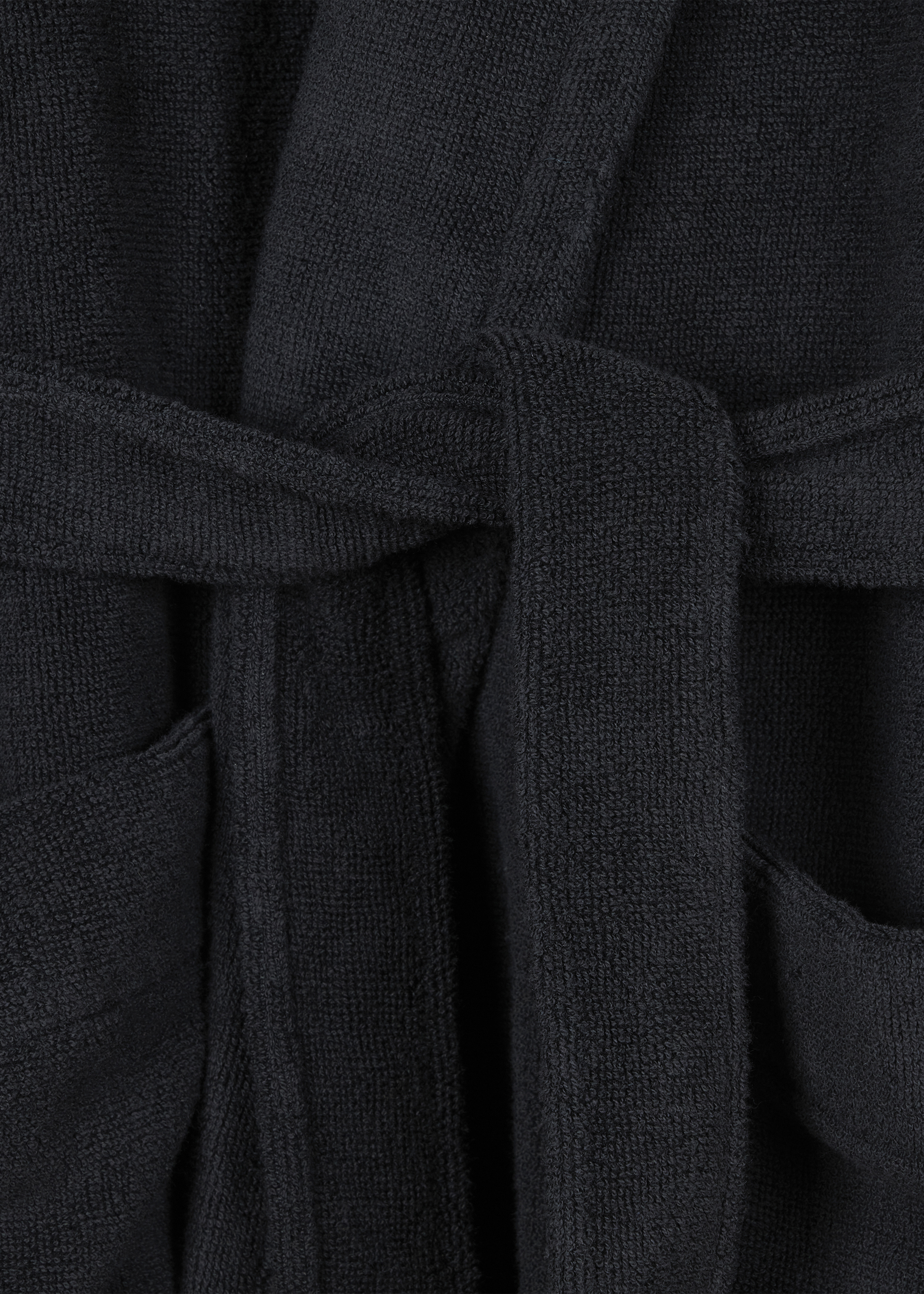 Black Zebra Logo Towelling Dressing Gown - 3