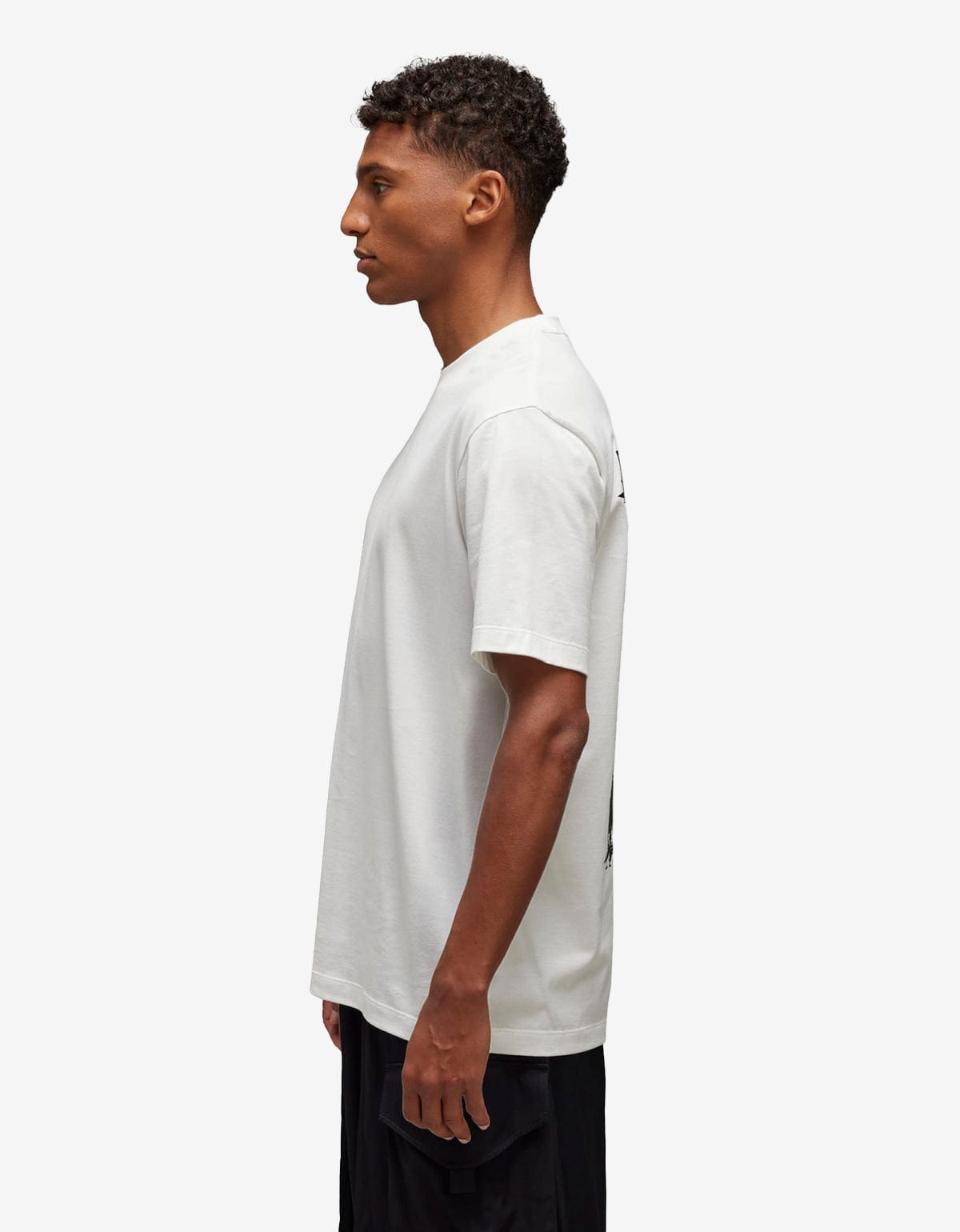 Y-3 White Graphic Print T-Shirt - 5