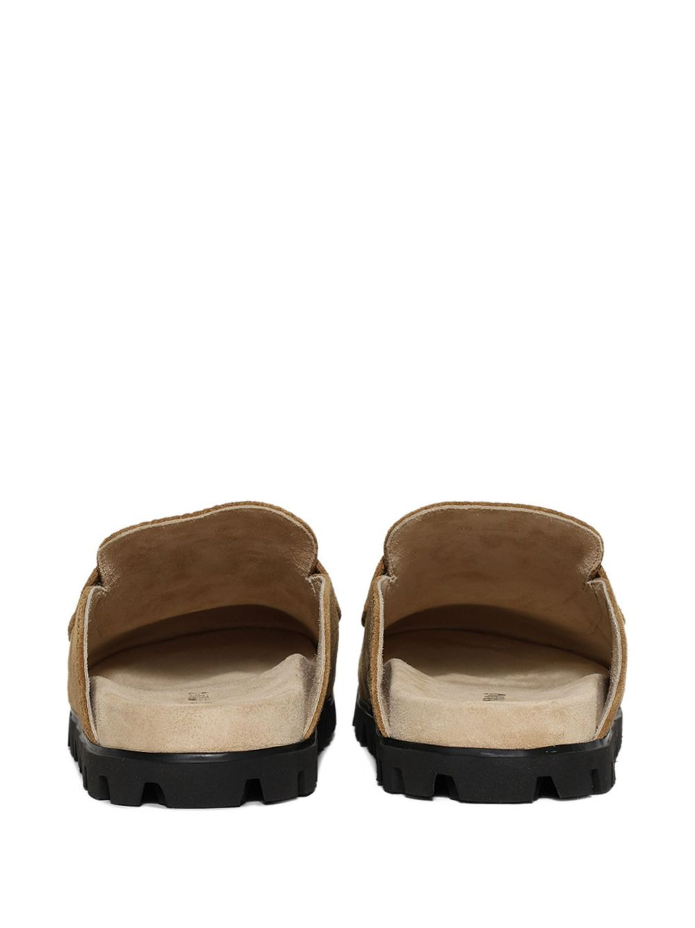 logo-detail suede loafers - 2