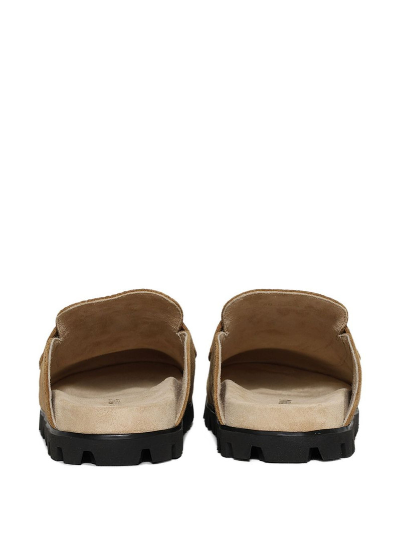 Miu Miu logo-detail suede loafers outlook