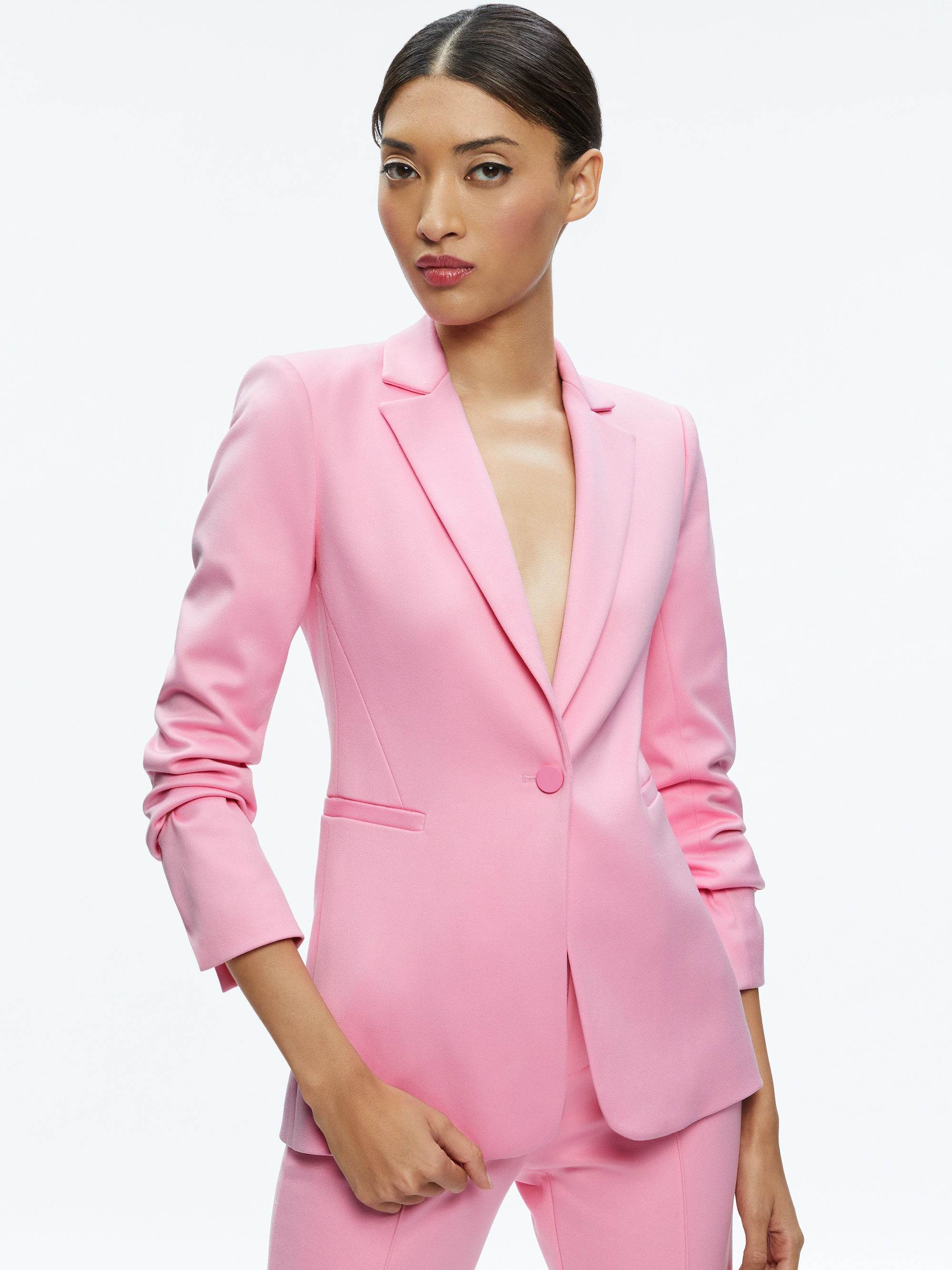 MACEY NOTCH COLLAR FITTED BLAZER - 2