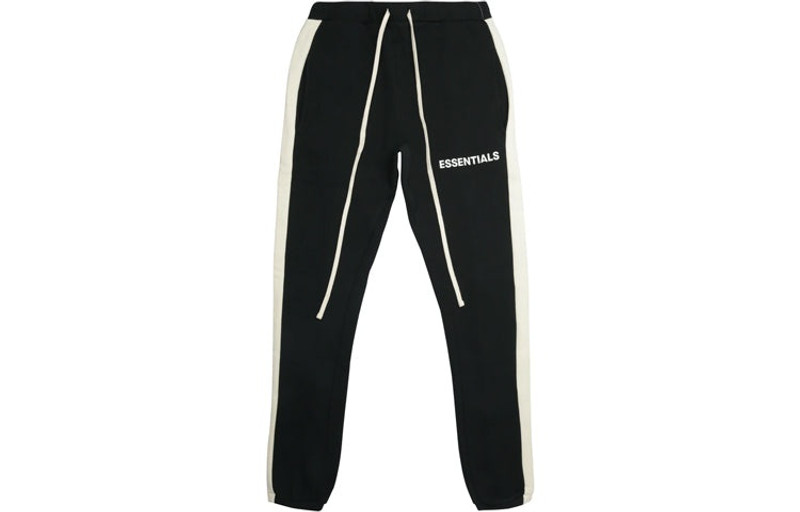 ESSENTIALS Fear of God Essentials SS20 Side Stripe Sweatpants Black FOG-SS20-127 outlook
