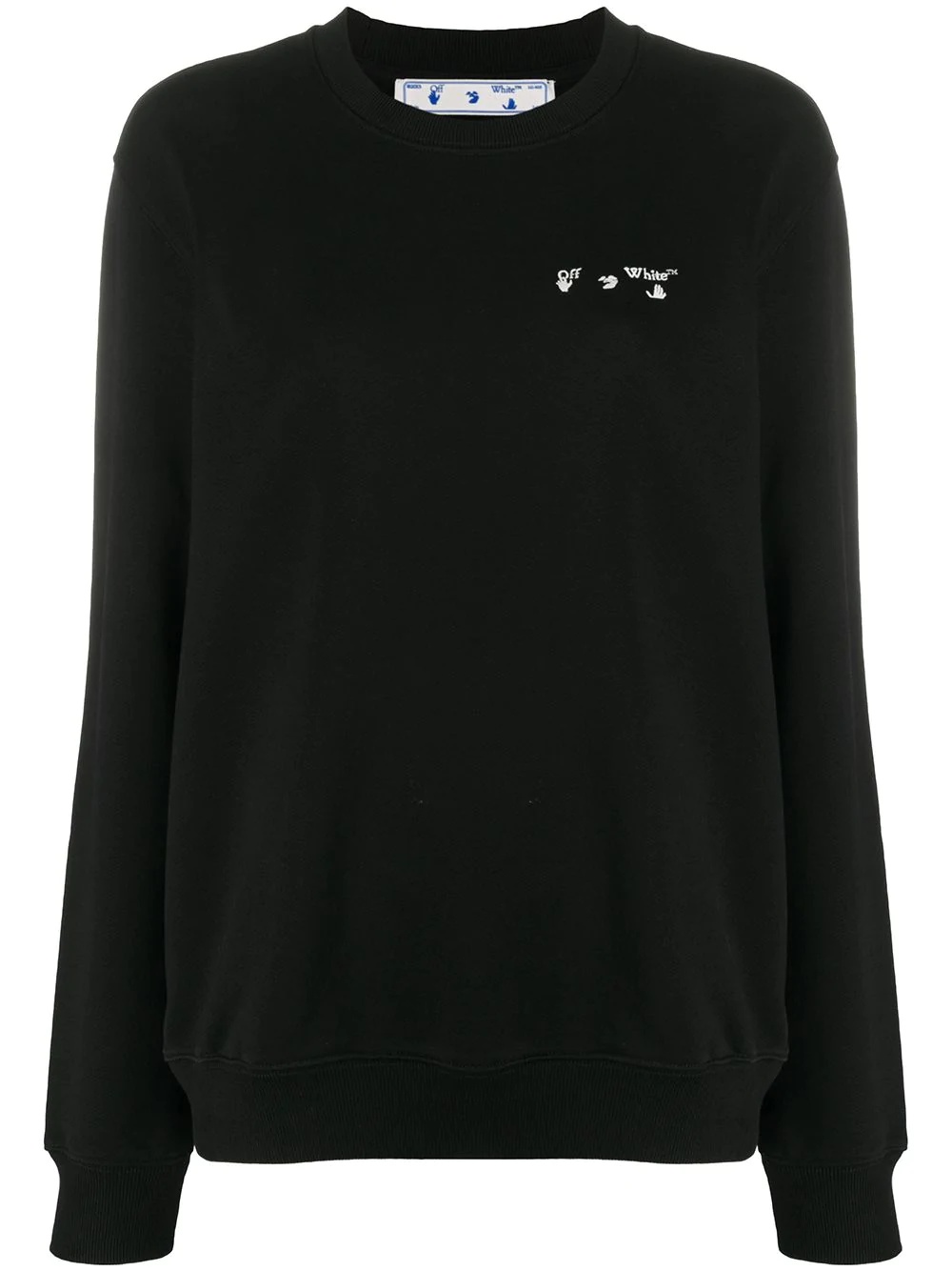 logo-detail oversized sweatshirt - 1