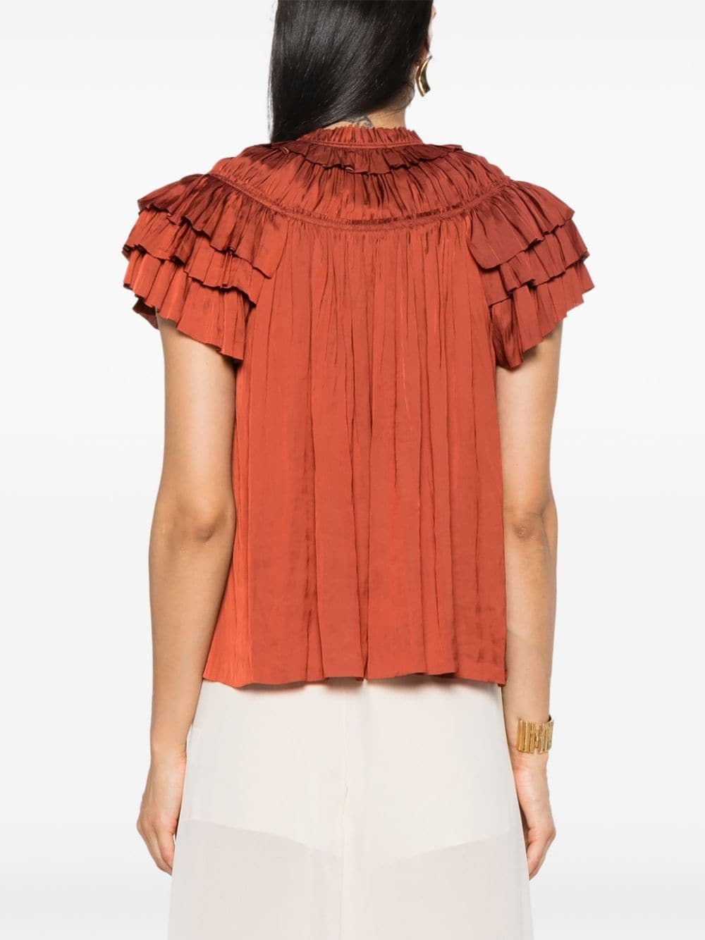 Liv plissÃ©-effect blouse - 4