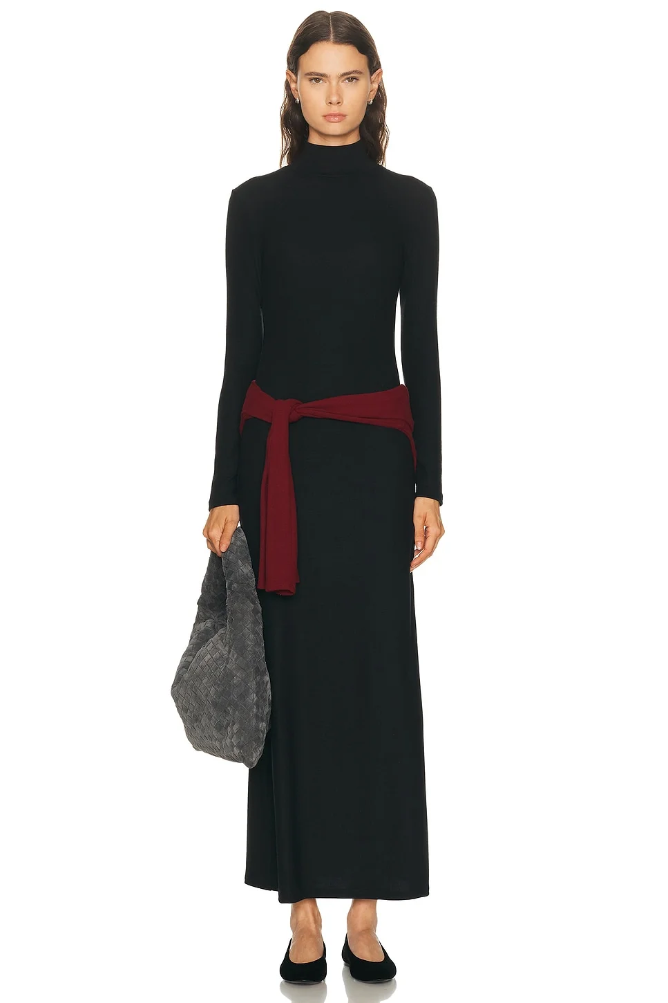 LESET Lauren Turtleneck Maxi Dress | REVERSIBLE