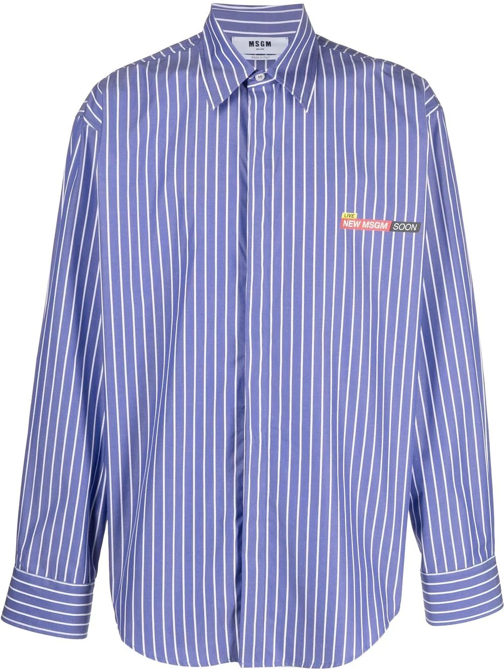 Breaking News striped shirt - 1