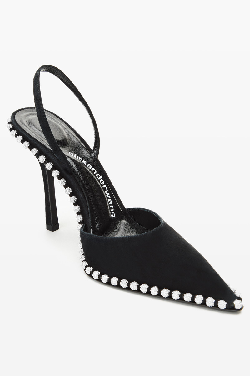 Black Suede Tia Slingback 2