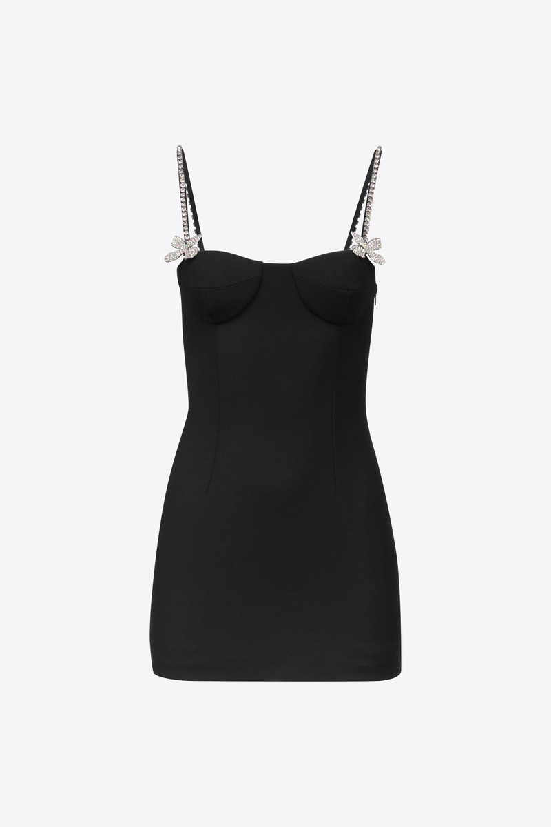BUTTERFLY CRYSTAL MINI DRESS - 1