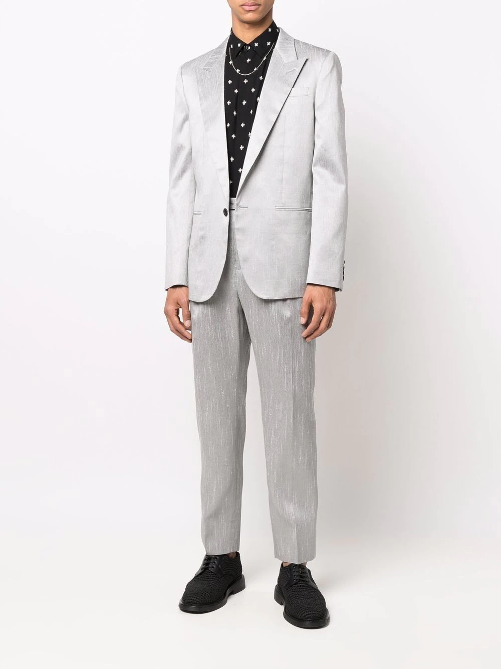 single-breasted suit blazer - 2