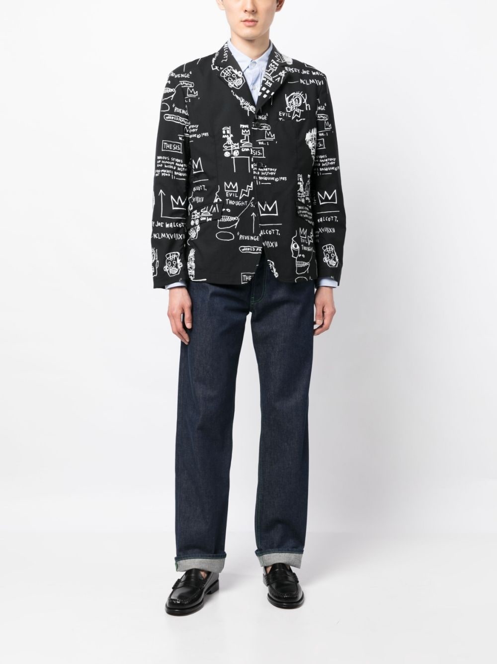 x Basquiat graphic-print blazer - 2