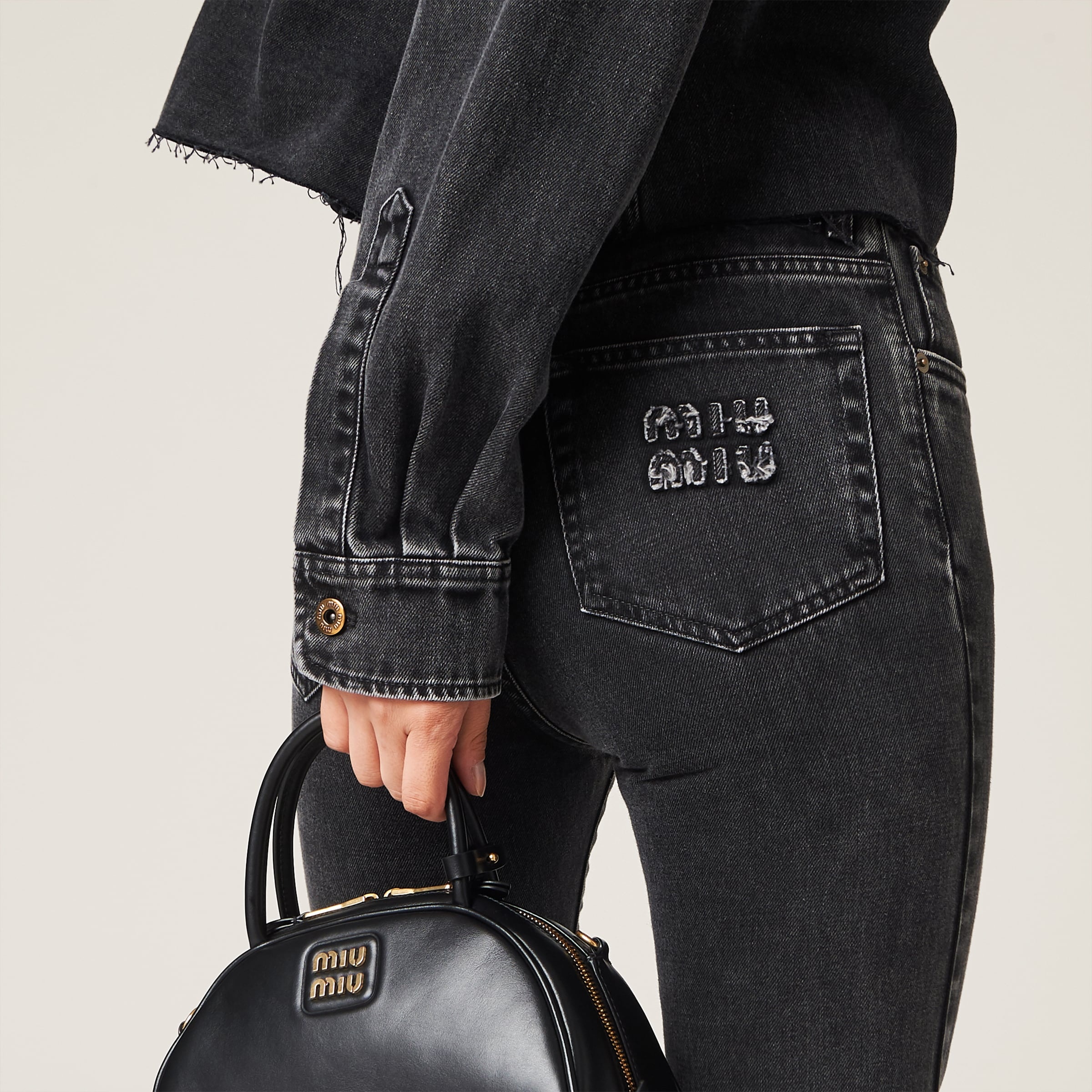 Black denim pants - 3