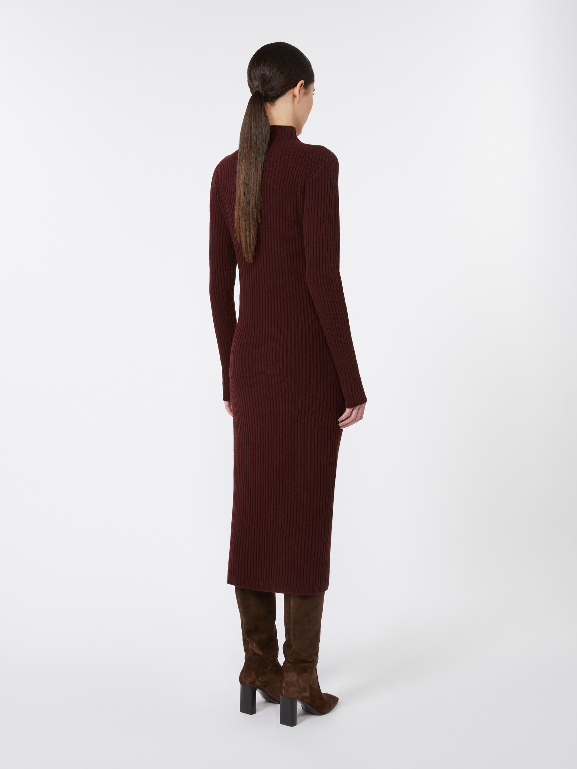 ZELANDA Wool and cashmere slim-fit dress - 4