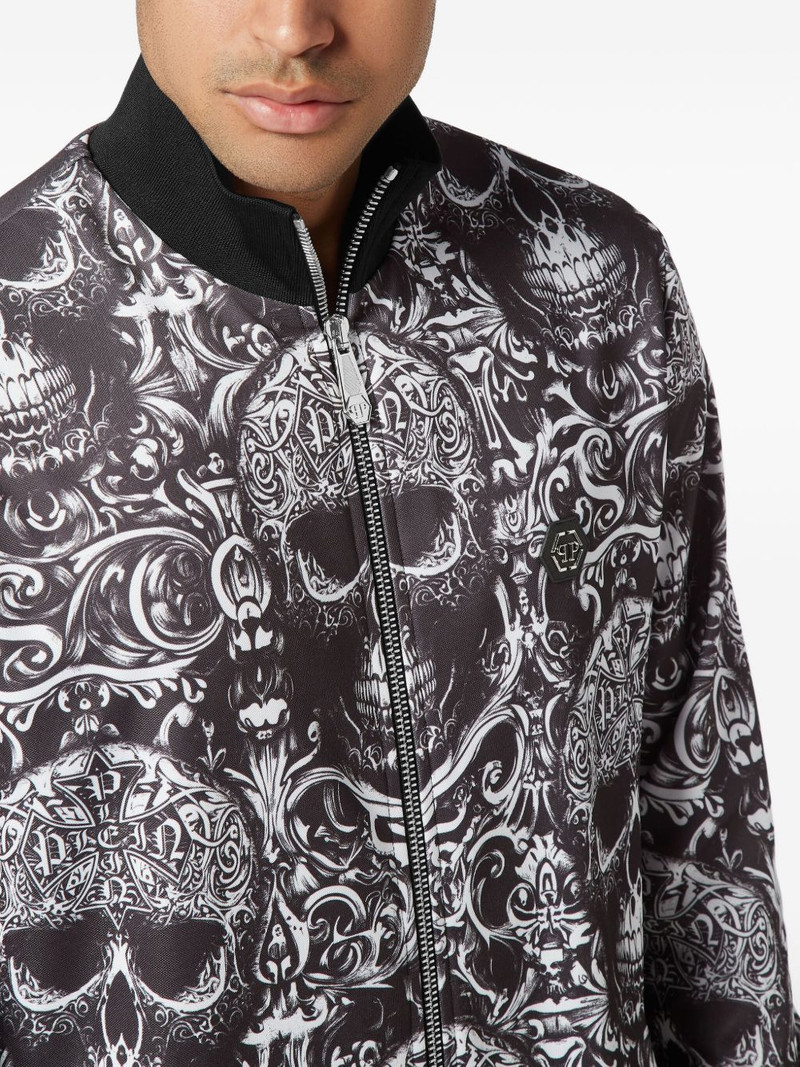 skull tattoo-print jacket 4