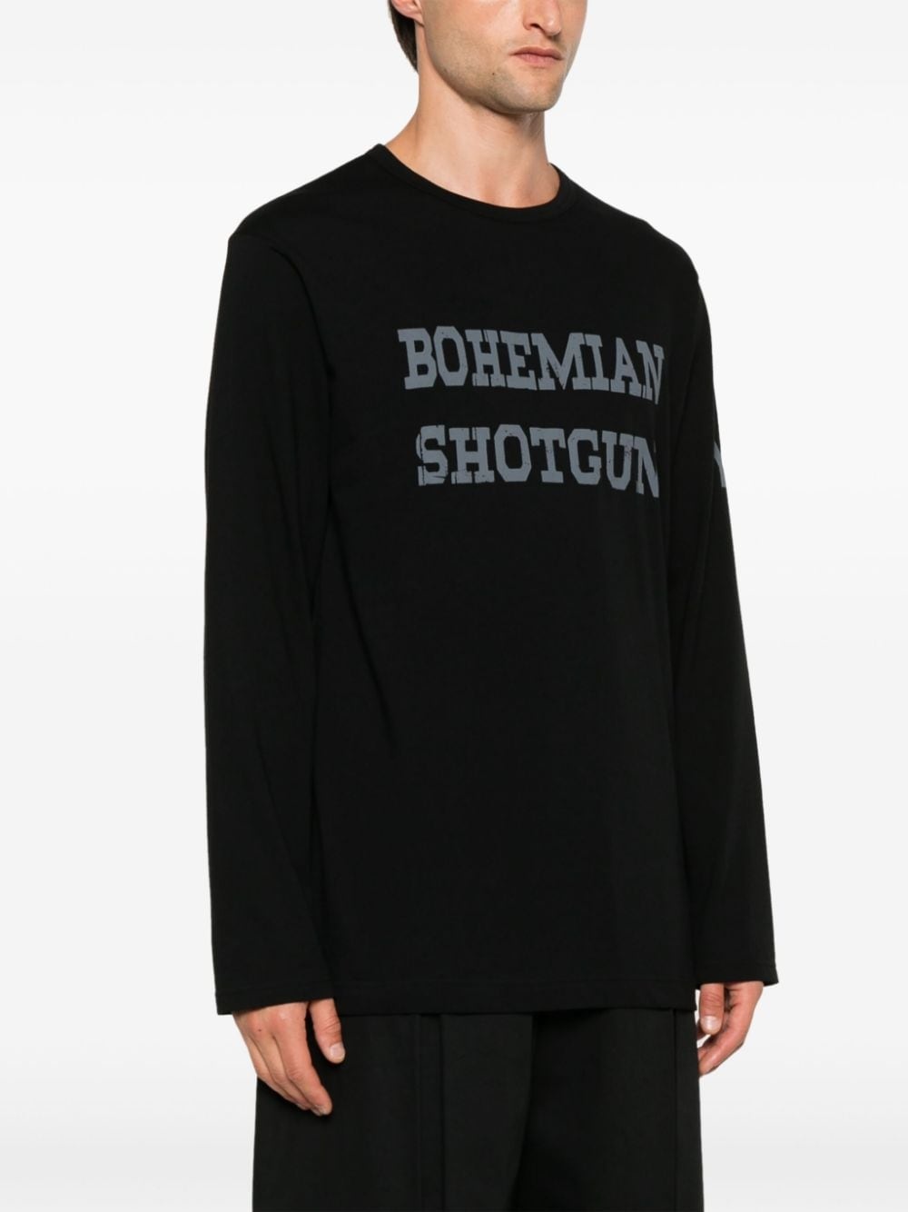 text-print T-shirt - 3