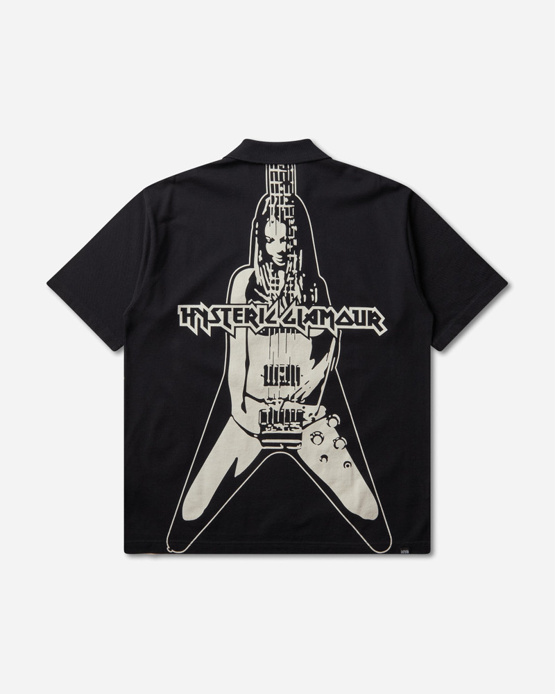 Hysteric Glamour Men's Metal Guid Polo Shirt Black outlook
