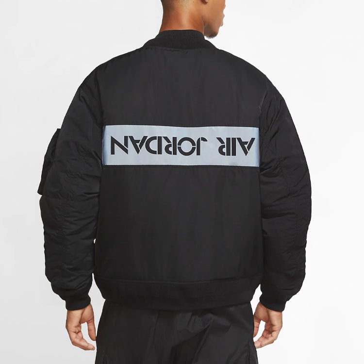 Air Jordan Ma-1 Flight Casual Sports Jacket Black CK6669-010 - 5