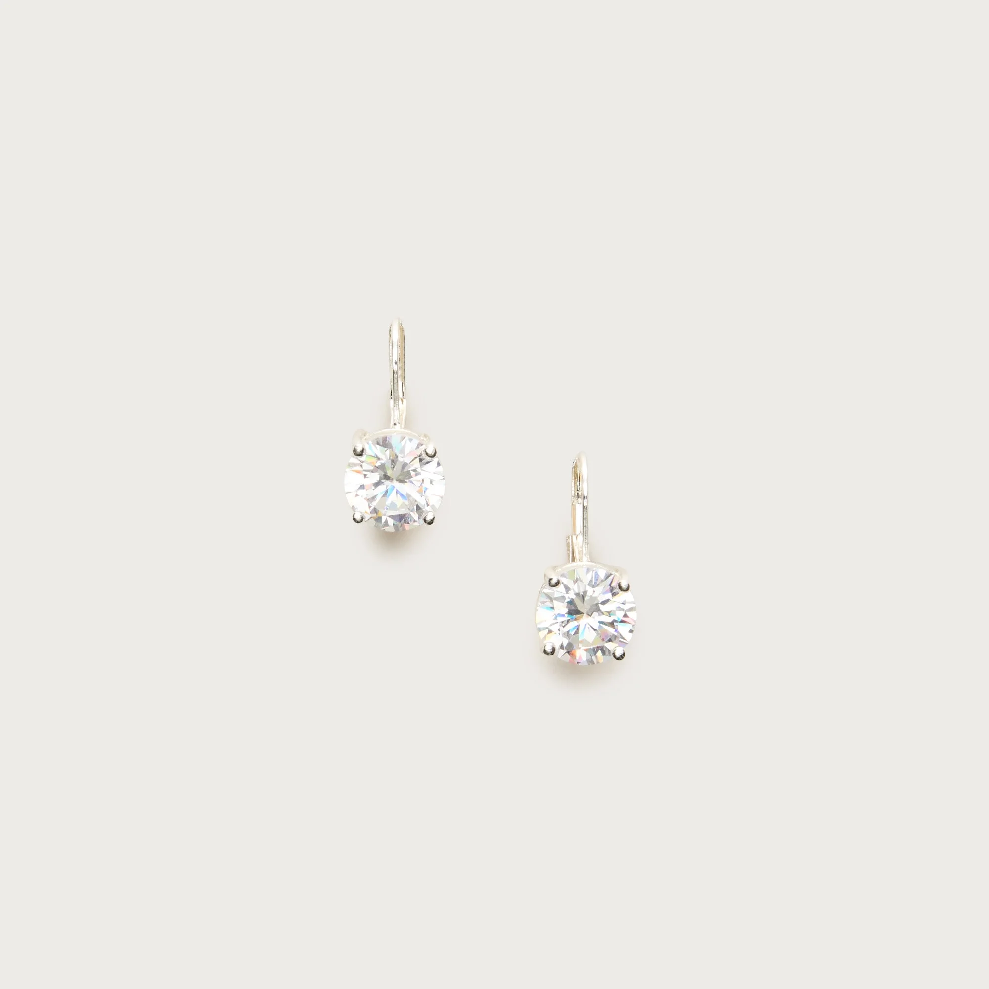 Cubic zirconia drop earrings - 1