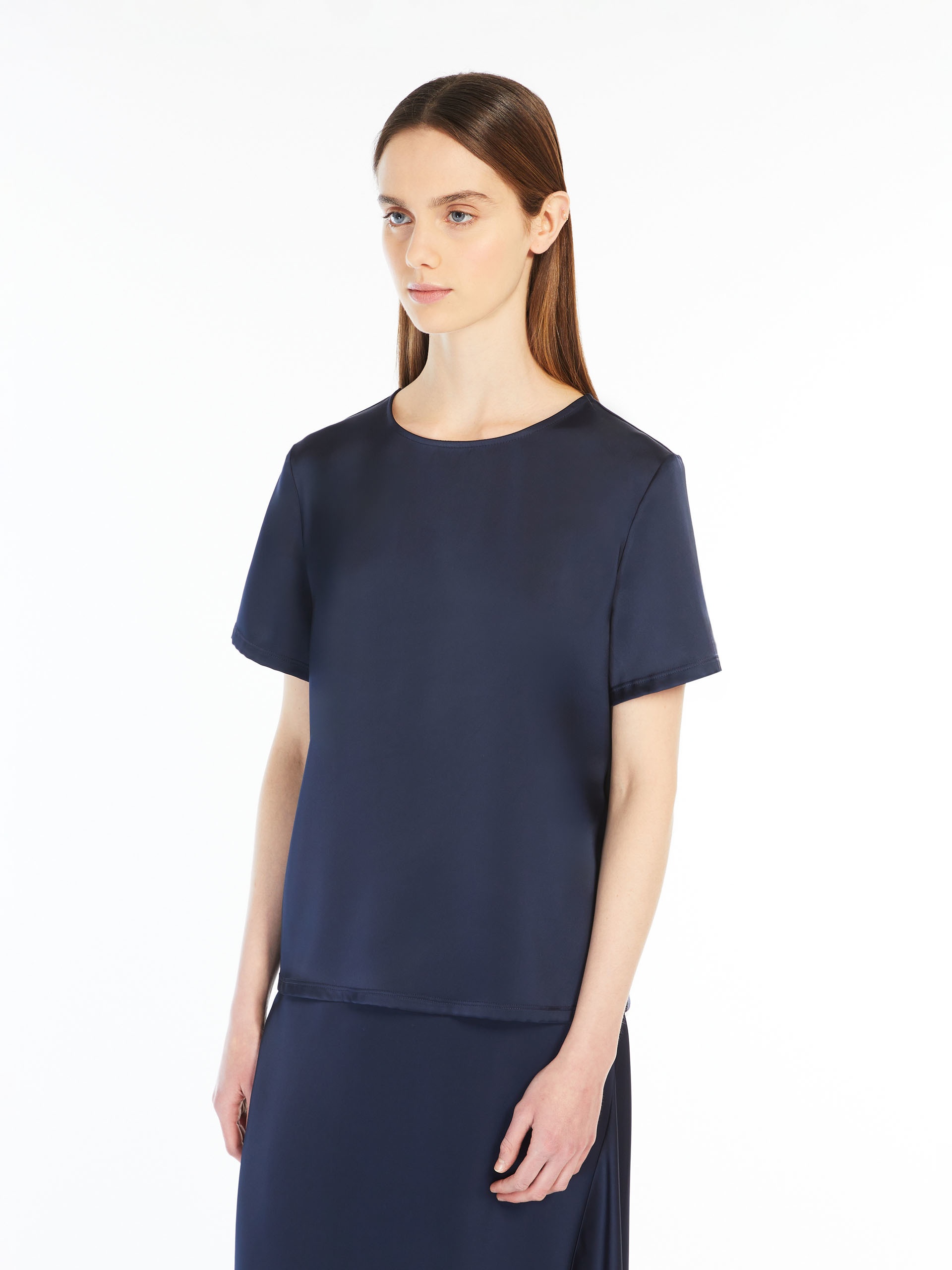 GILBERT Satin and jersey T-shirt - 5