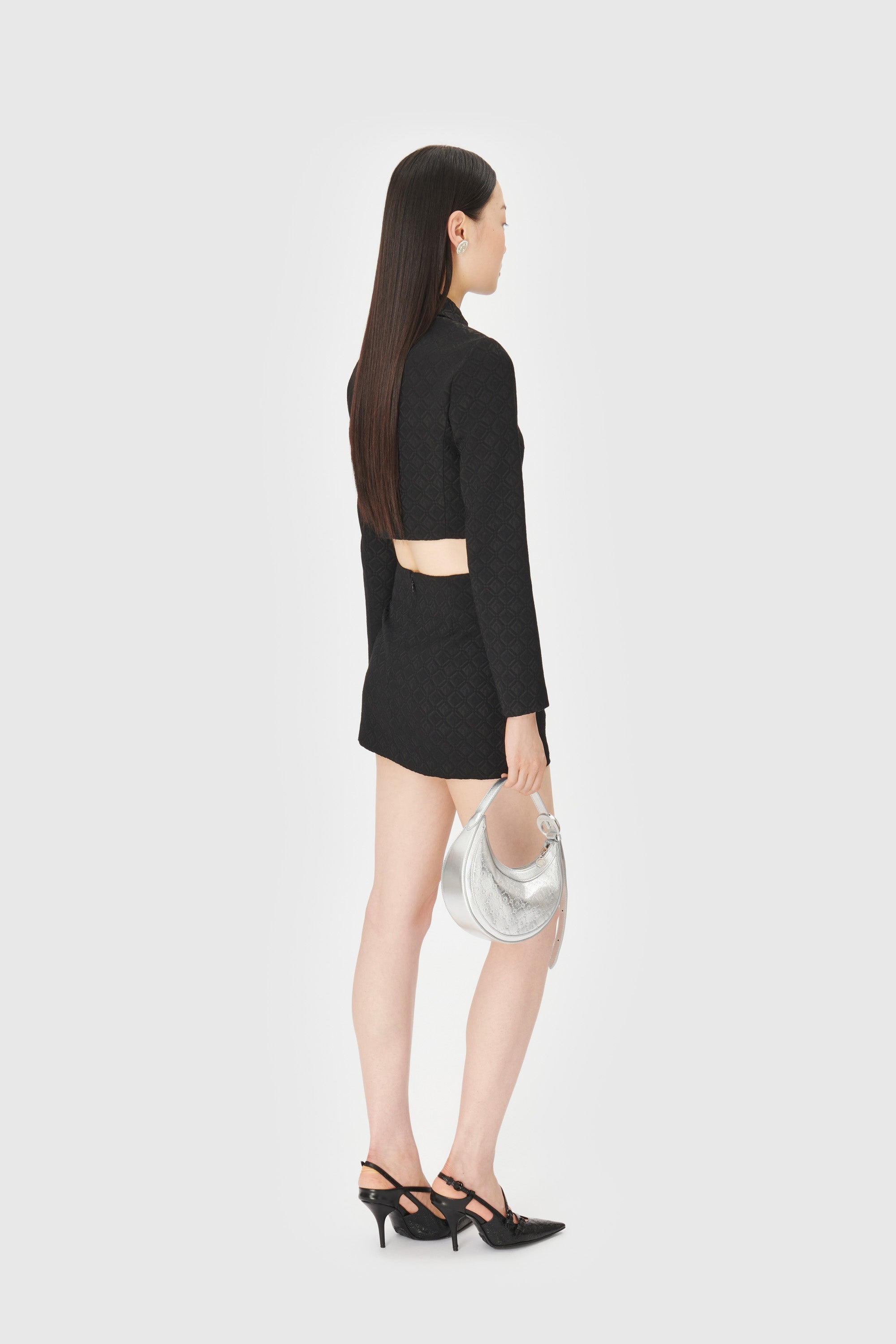 Moon Diamant Jacquard A-Line Skirt - 3
