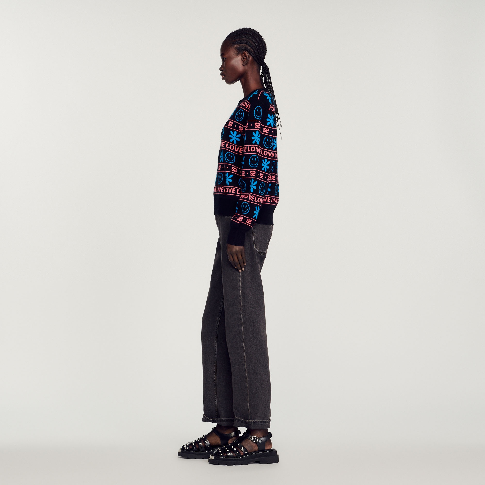 Smiley© jacquard sweater - 7
