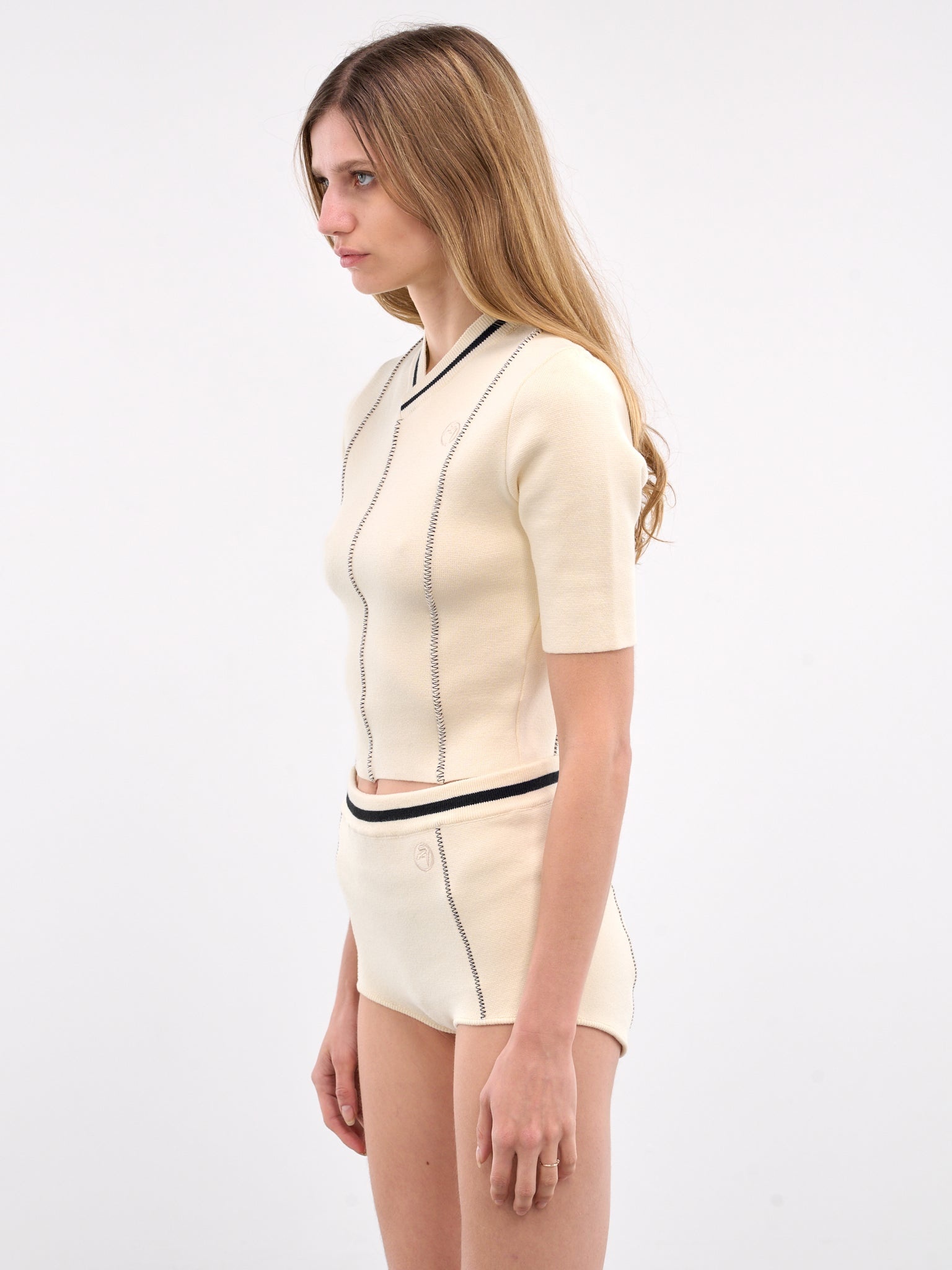 Contrast Stitch Top - 2