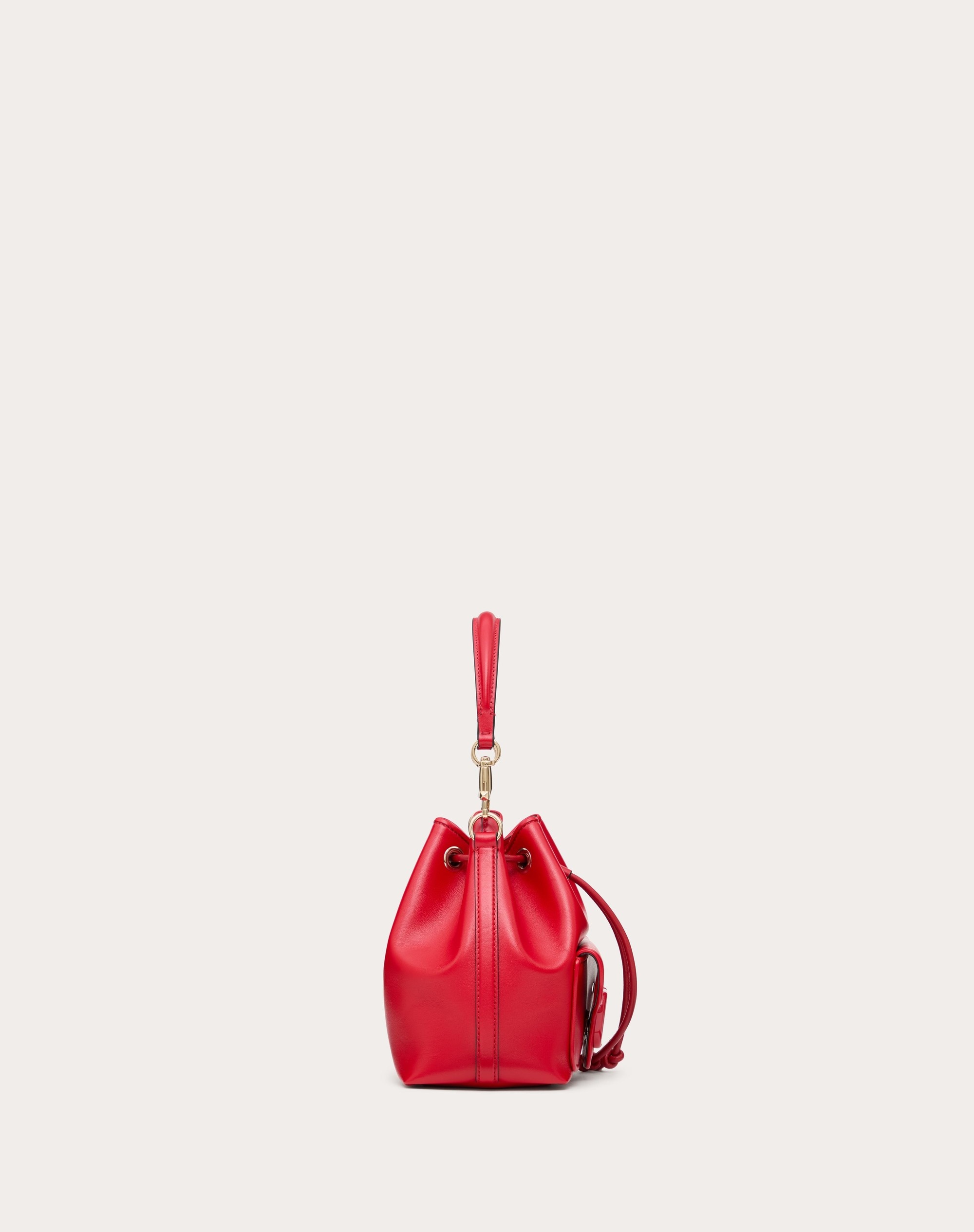 VALENTINO GARAVANI LOCÒ CALFSKIN BUCKET BAG - 5