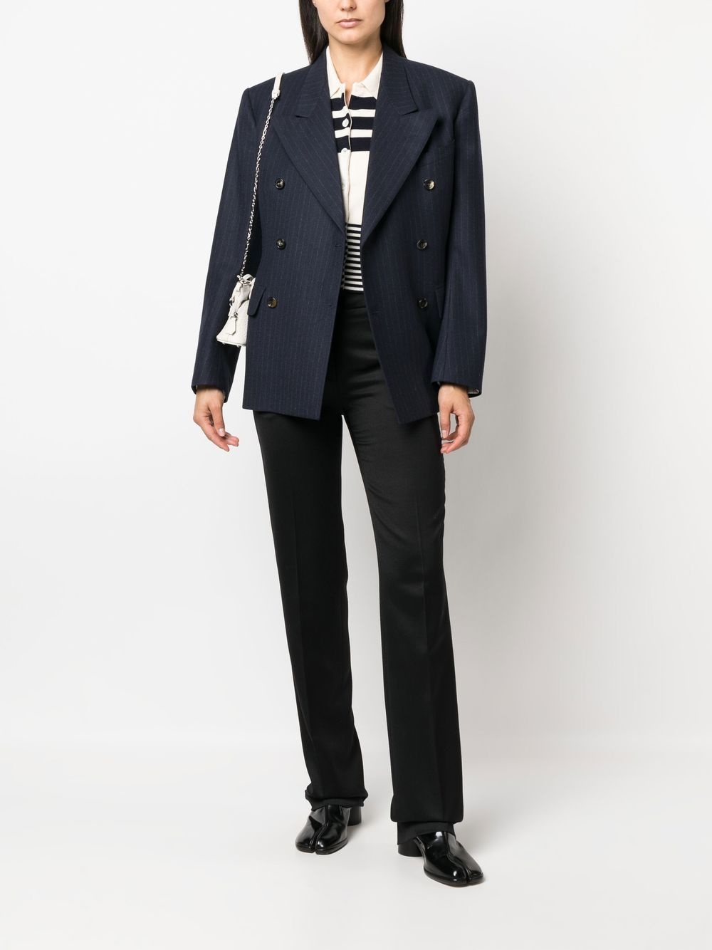 four-stitch tailored tuxedo trousers - 2