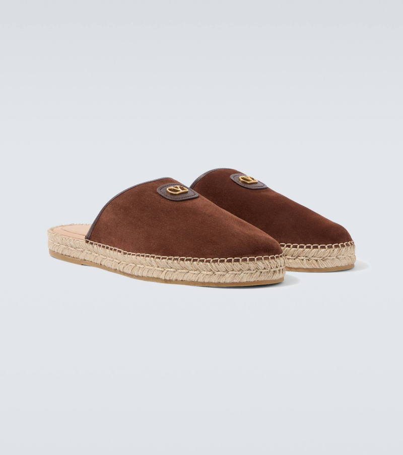 Palm Avenue VLogo suede mules 5