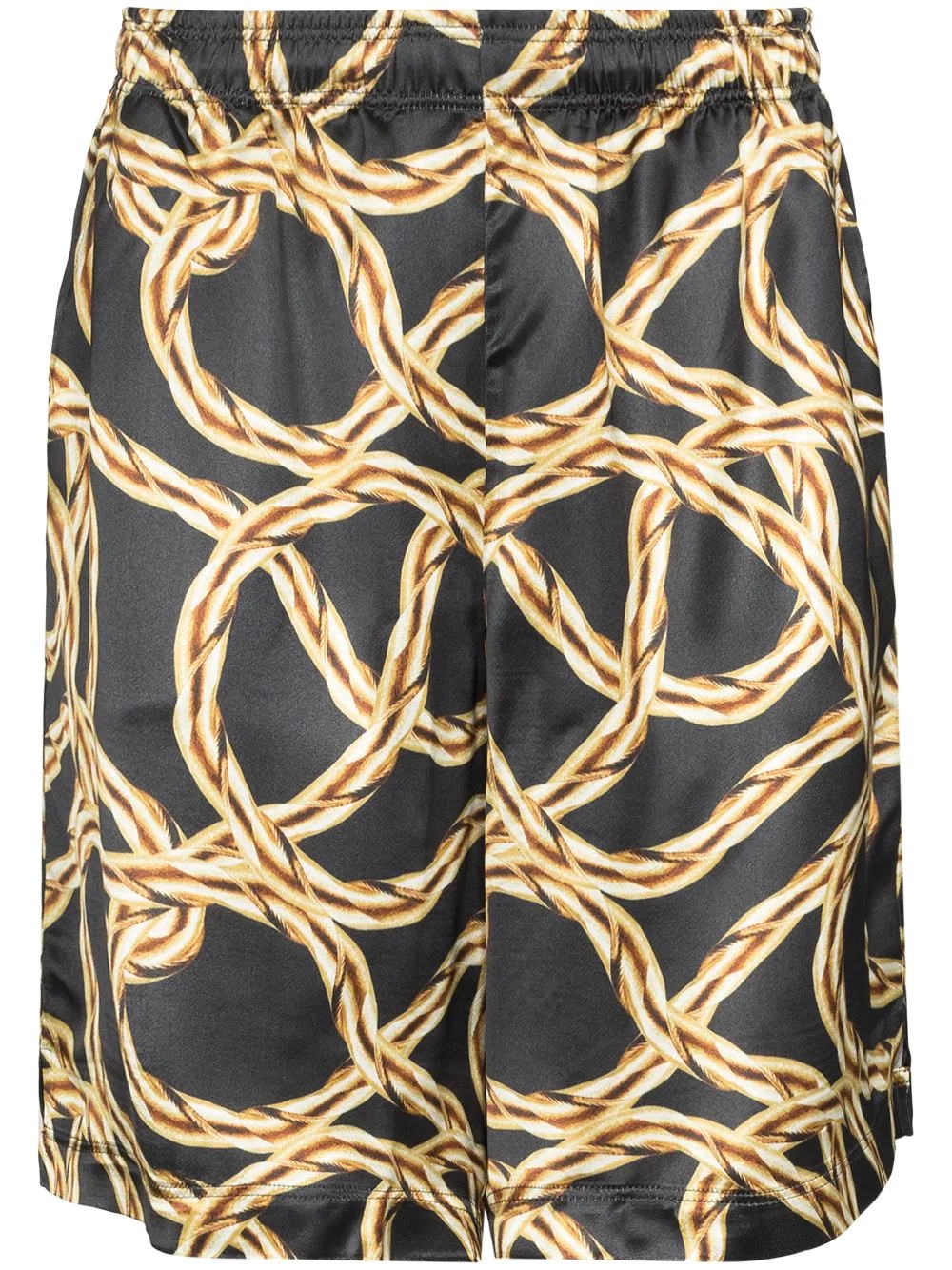 chain-print bermuda shorts - 1