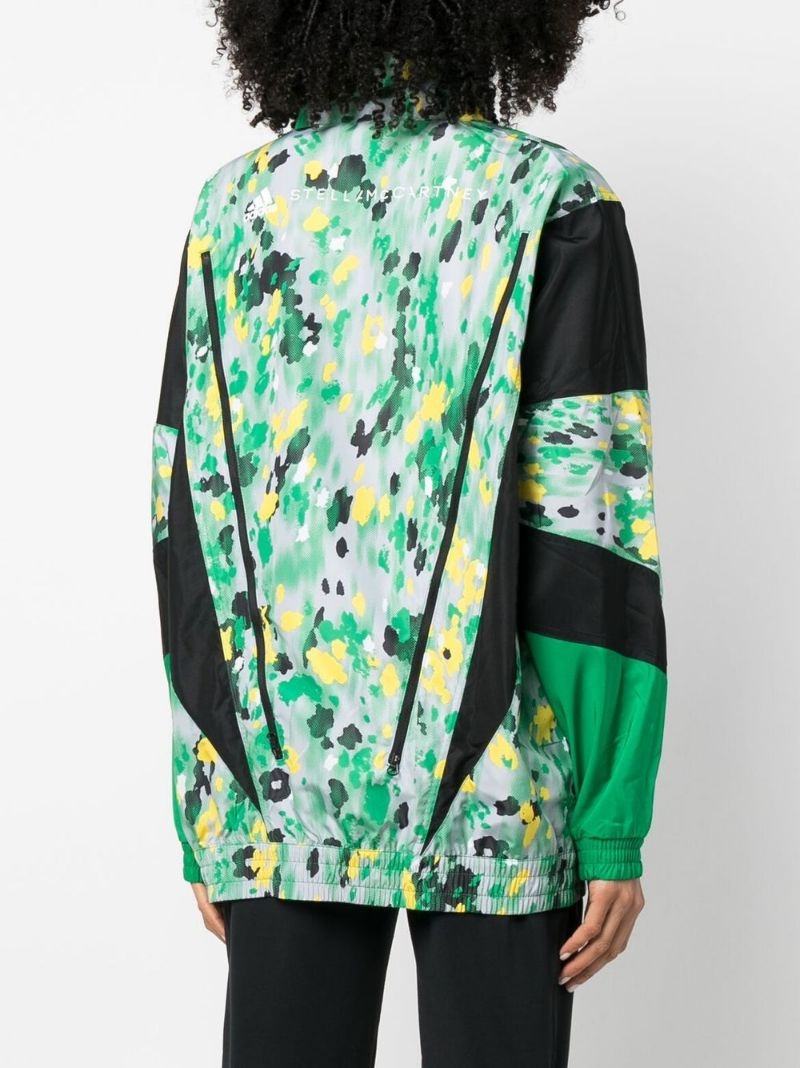 speckled zip-up track jacket - 4