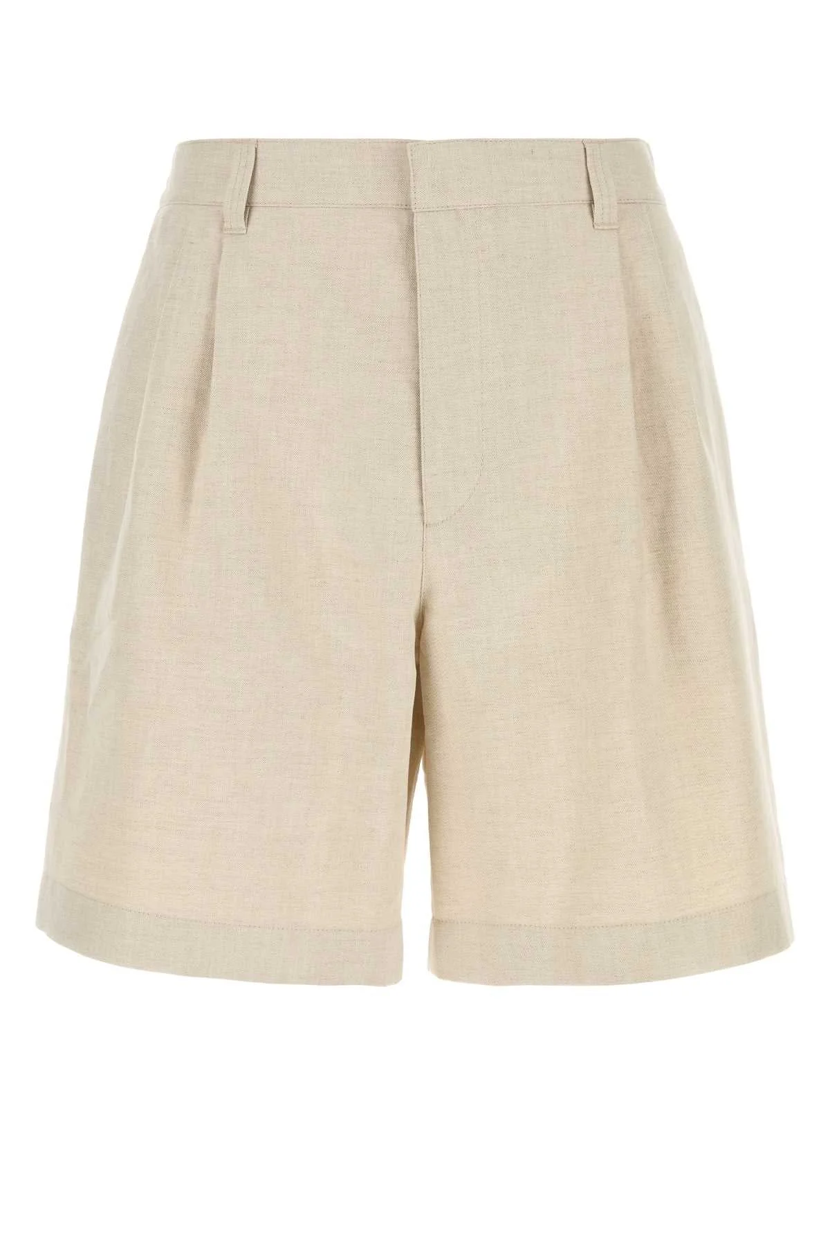 Bottega Veneta Men Sand Twill Bermuda Shorts - 1
