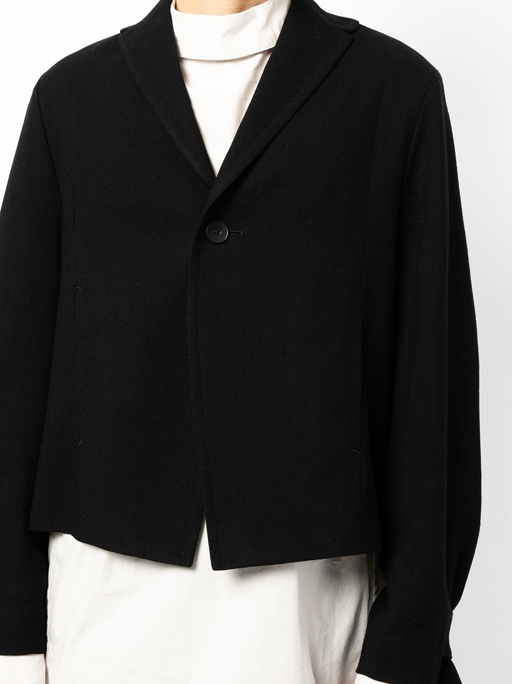 cropped wool jacket - 5