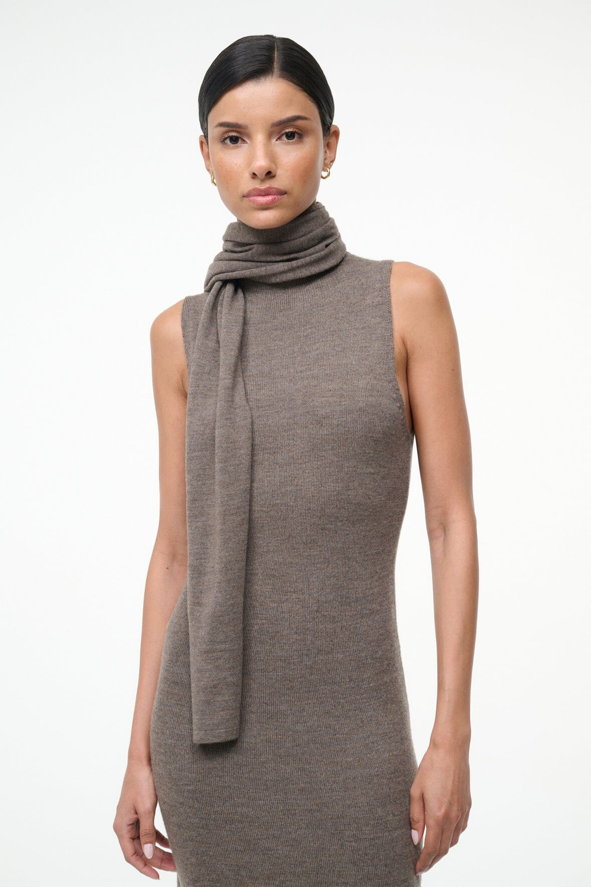 STAUD CANAL MIDI DRESS TRUFFLE - 5