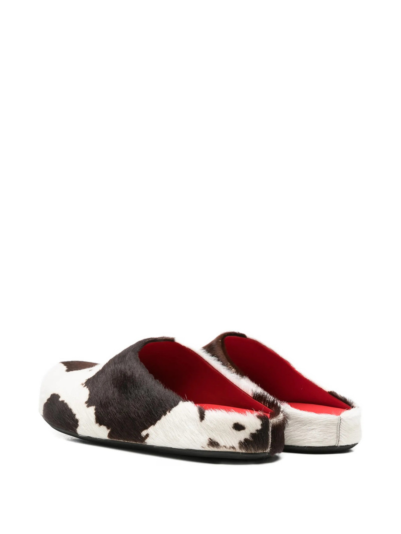 Marni Marni Cow-print Mules outlook