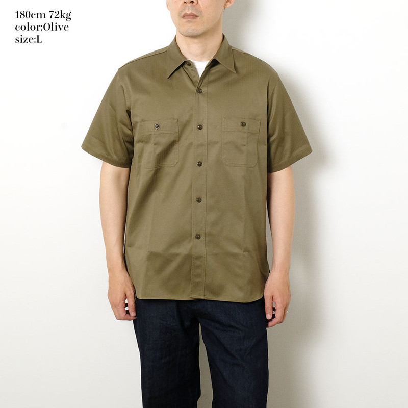 HERRINGBONE WORK SHIRTS - SHORT SLEEVE - BR39530 10