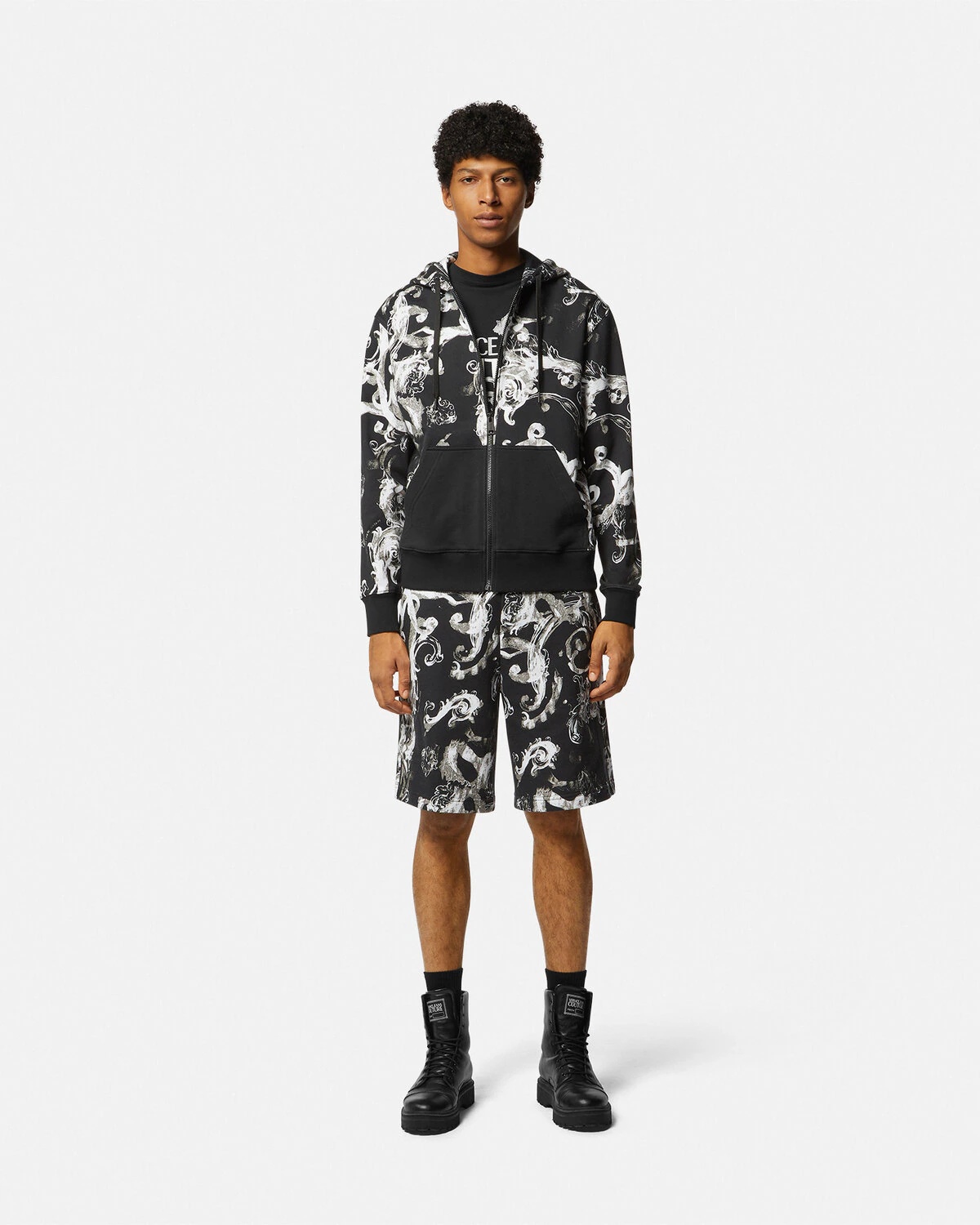 Watercolour Couture Zip Hoodie - 2