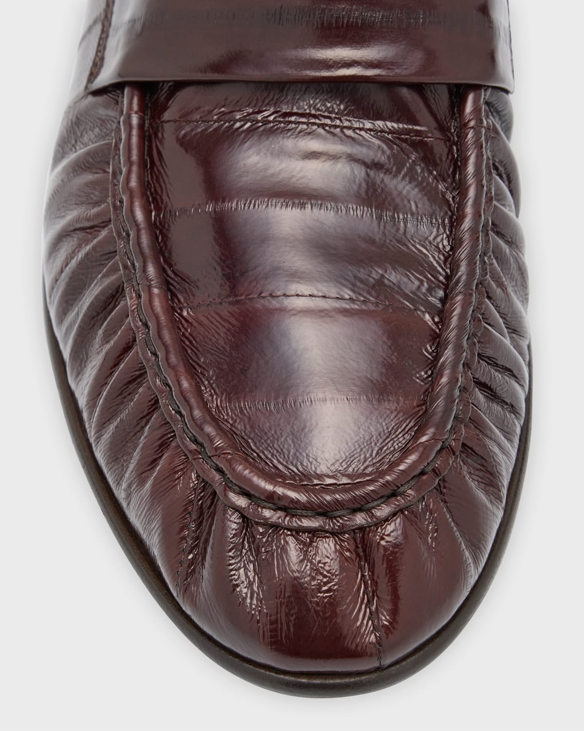 Soft Leather Flat Loafers - 5