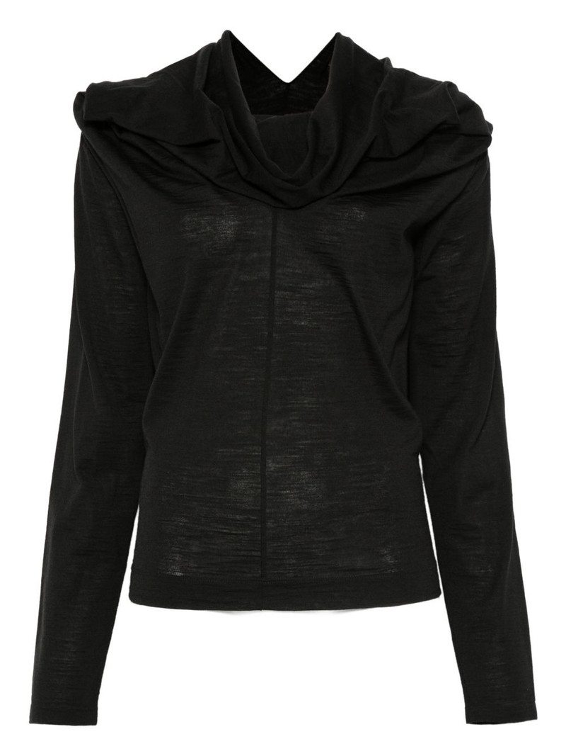 hooded long-sleeve jumper 1