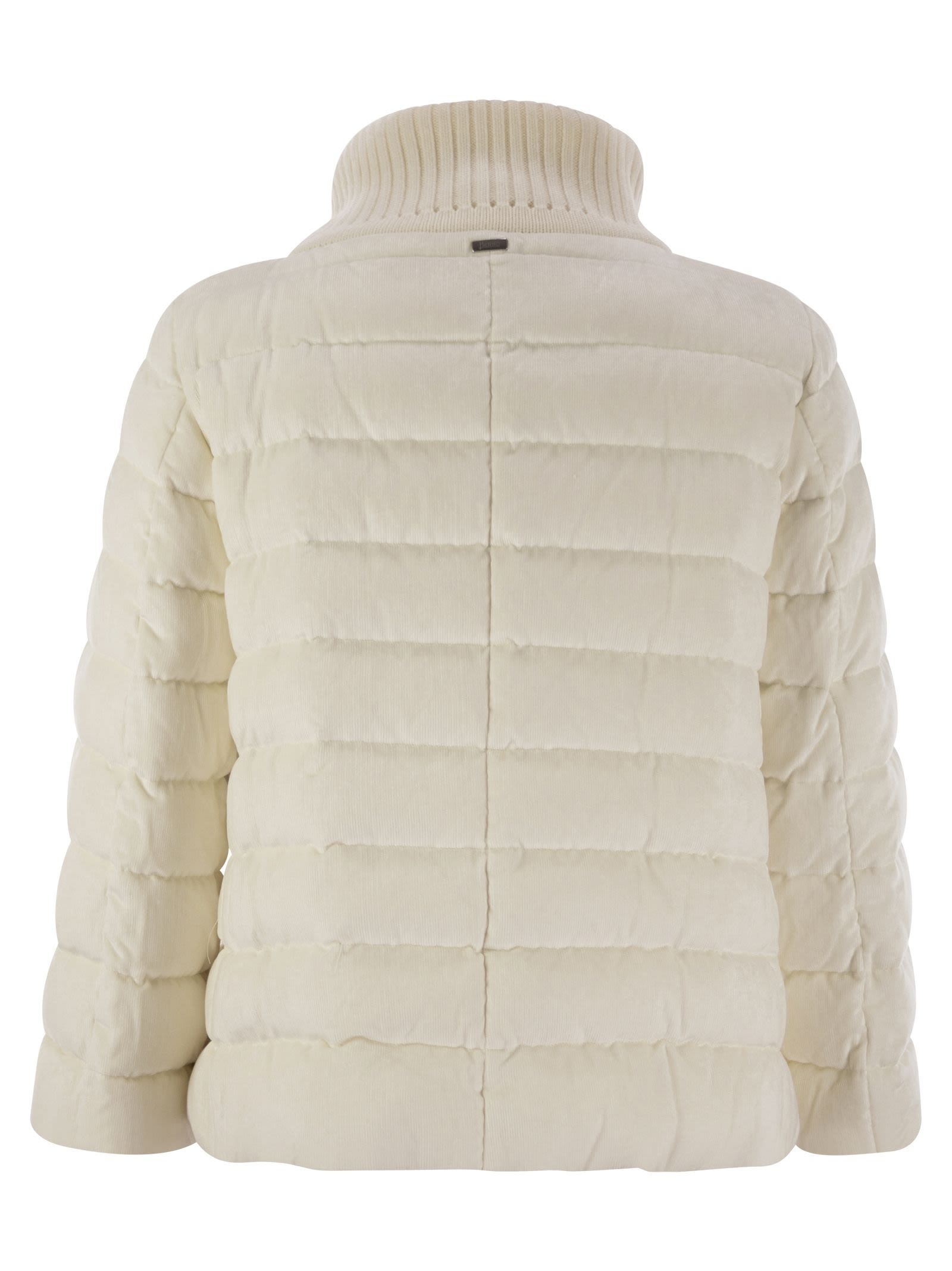 【関税＆送料込み】Herno Resort Hood In Dusty Velvet Herno Herno Women Resort Hood In Dusty Velvet | luosophy