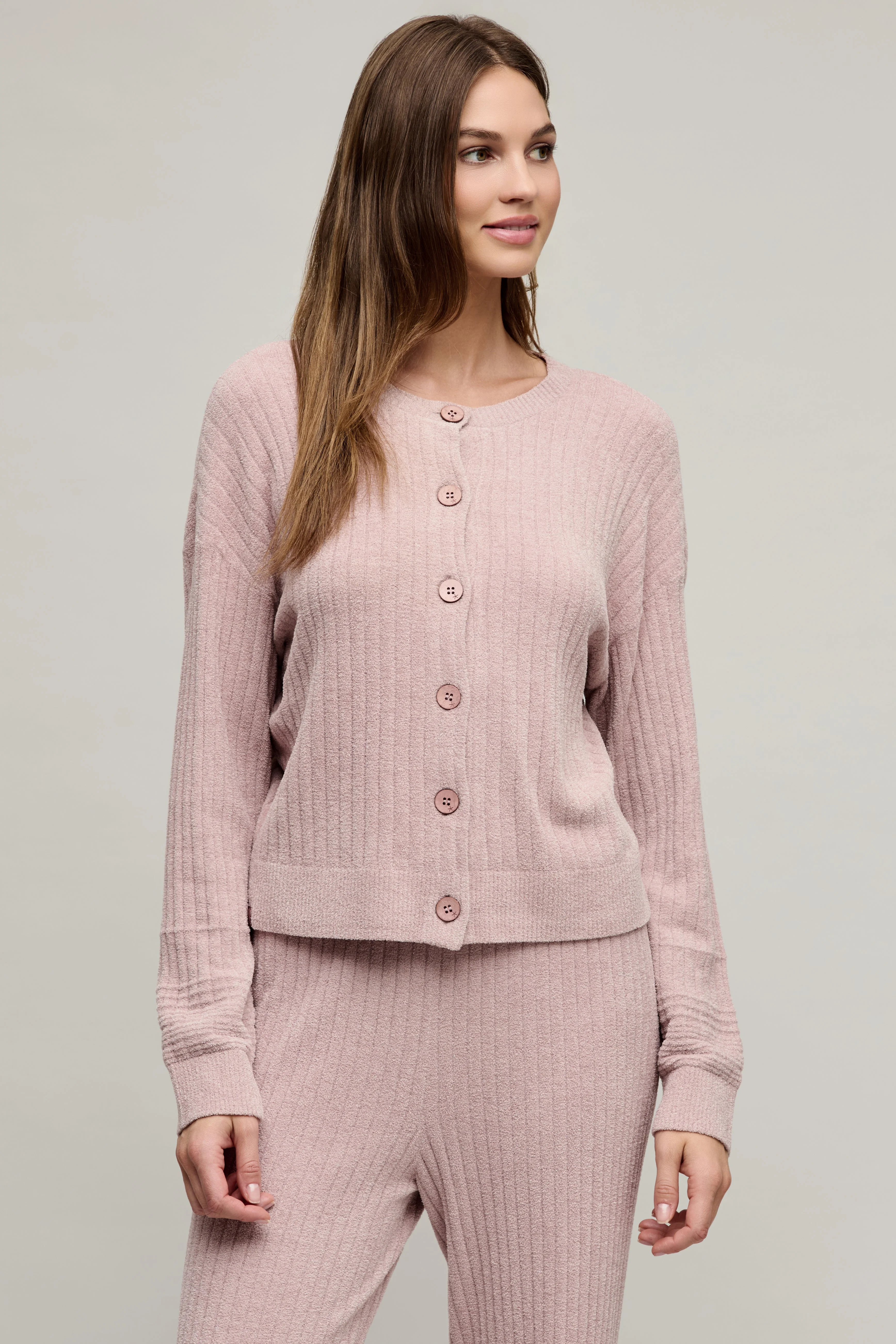 CozyChic Ultra Lite® Textured Rib Cardigan - 1