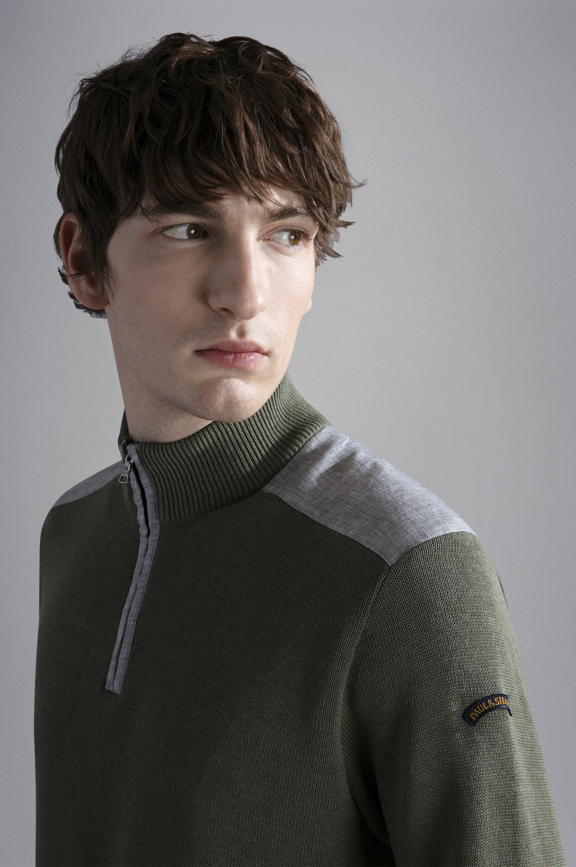FRESCO COTTON JUMPER WITH LINEN DETAILS - 4