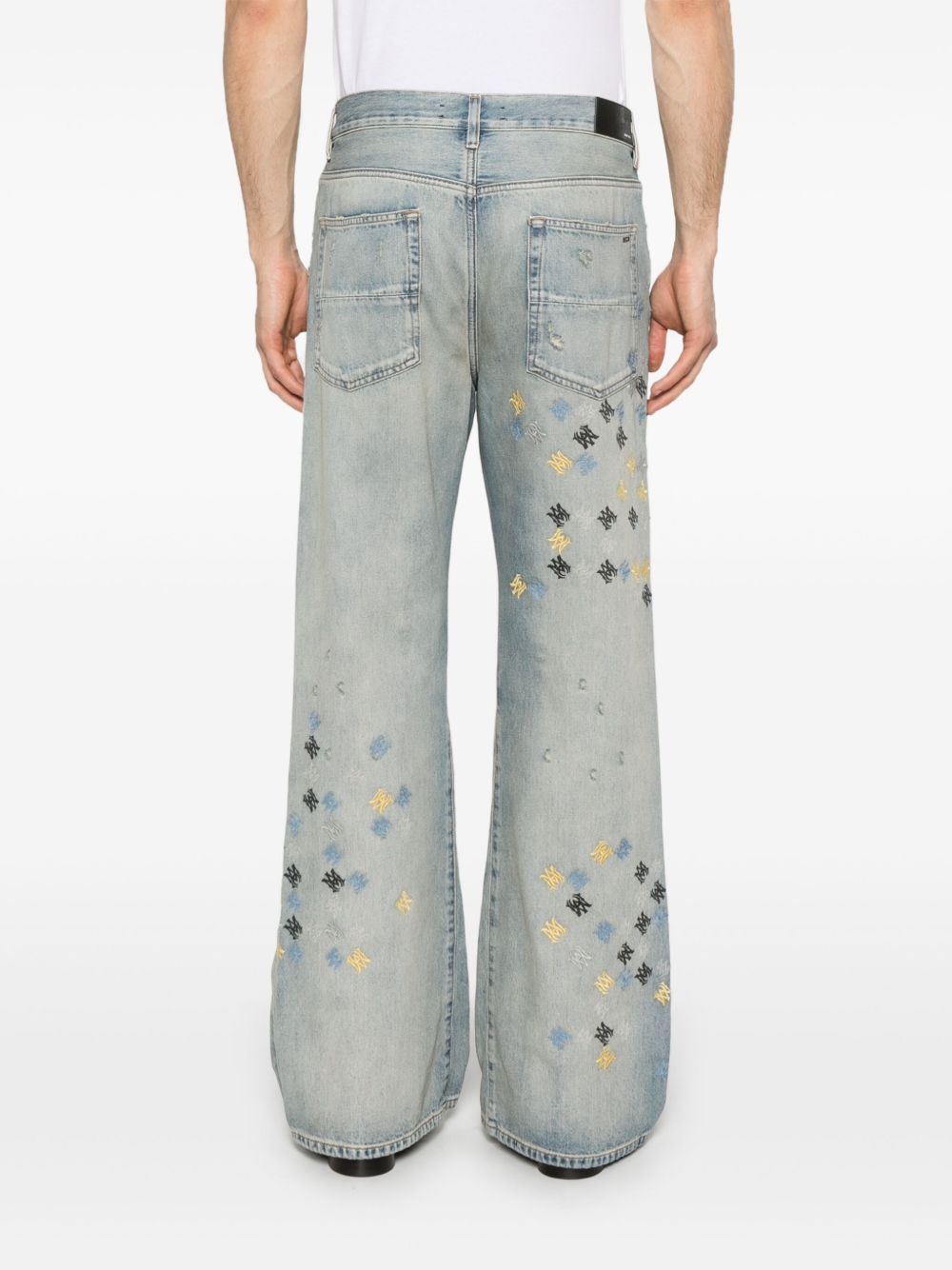 MA Quad embroidered jeans - 4