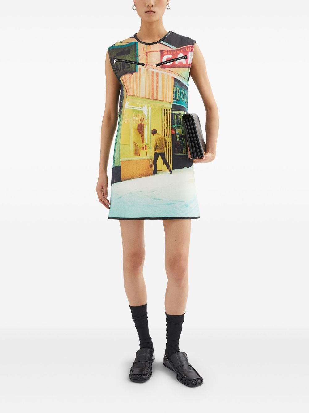 printed mini dress - 2