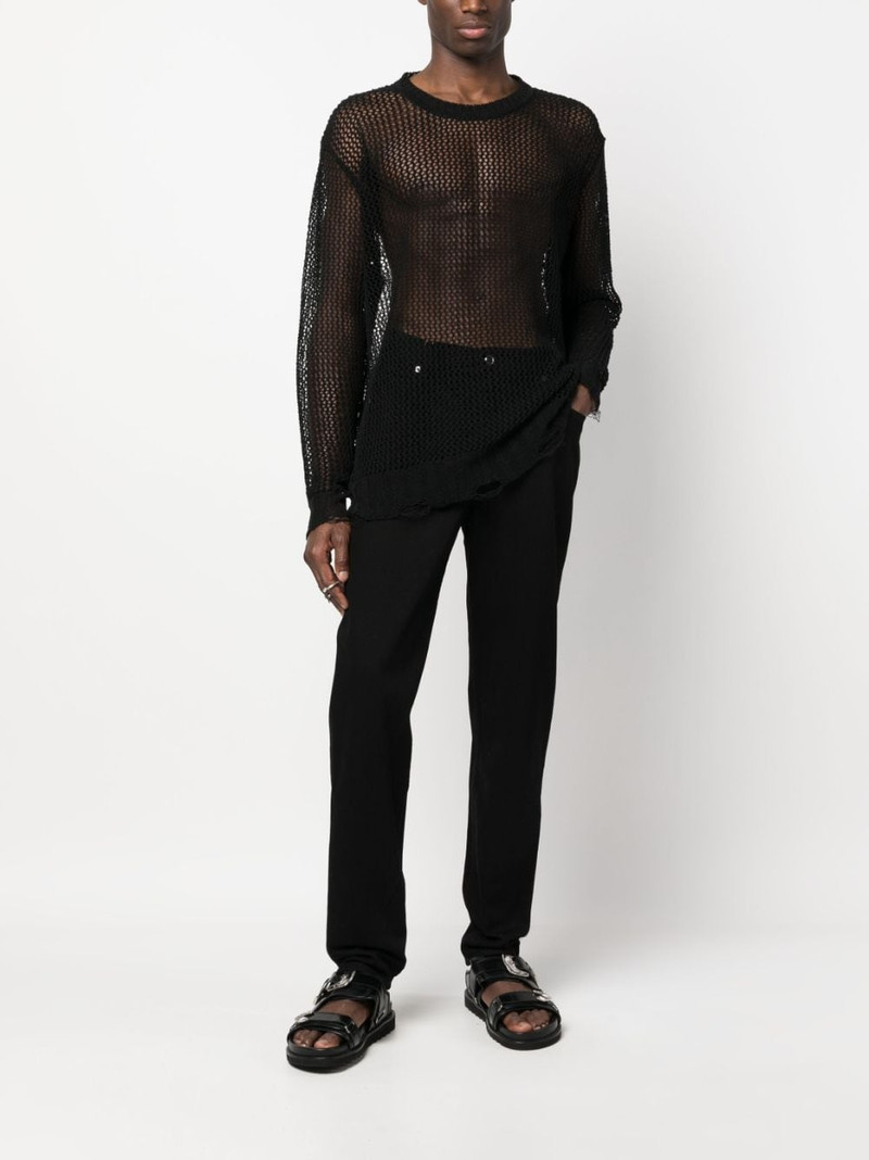 ECKHAUS LATTA mid-rise tapered-leg trousers outlook