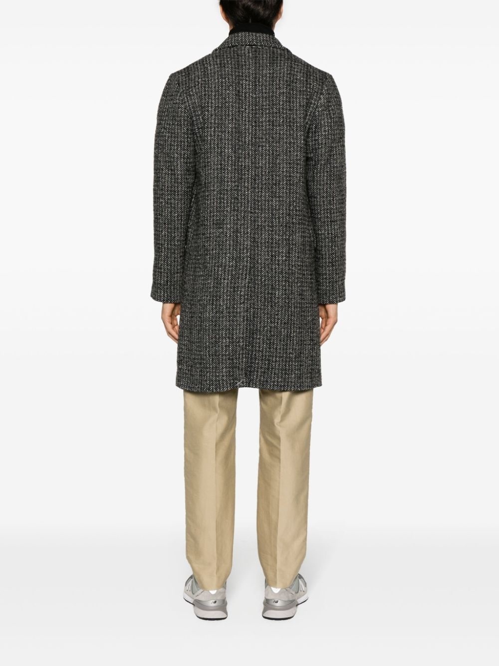 Franz single-breasted bouclé coat - 4