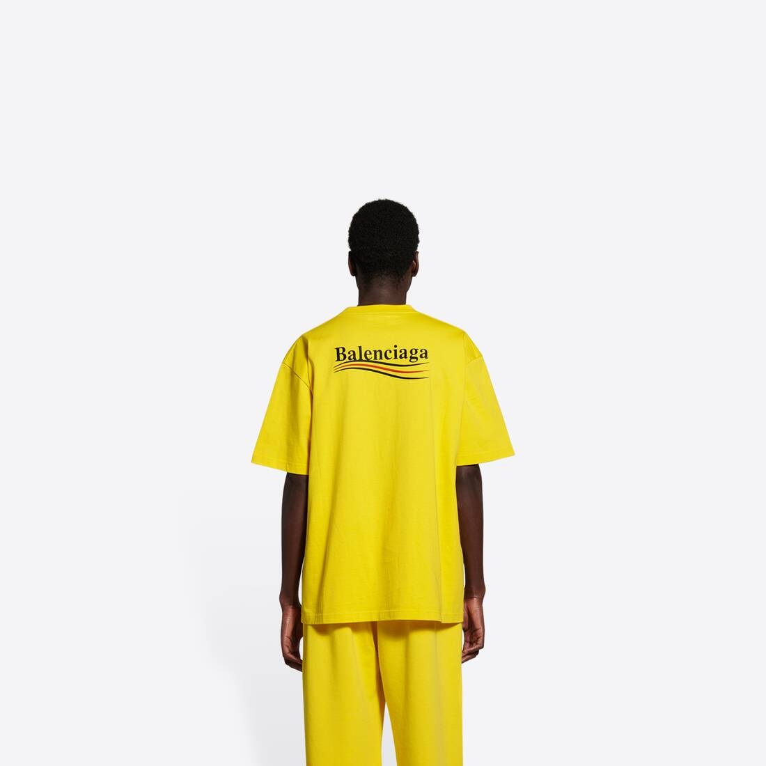 Men's Political Campaign Large Fit T-shirt  in Yellow - 5