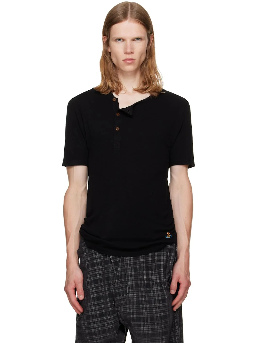 Black Tegan Henley - 1