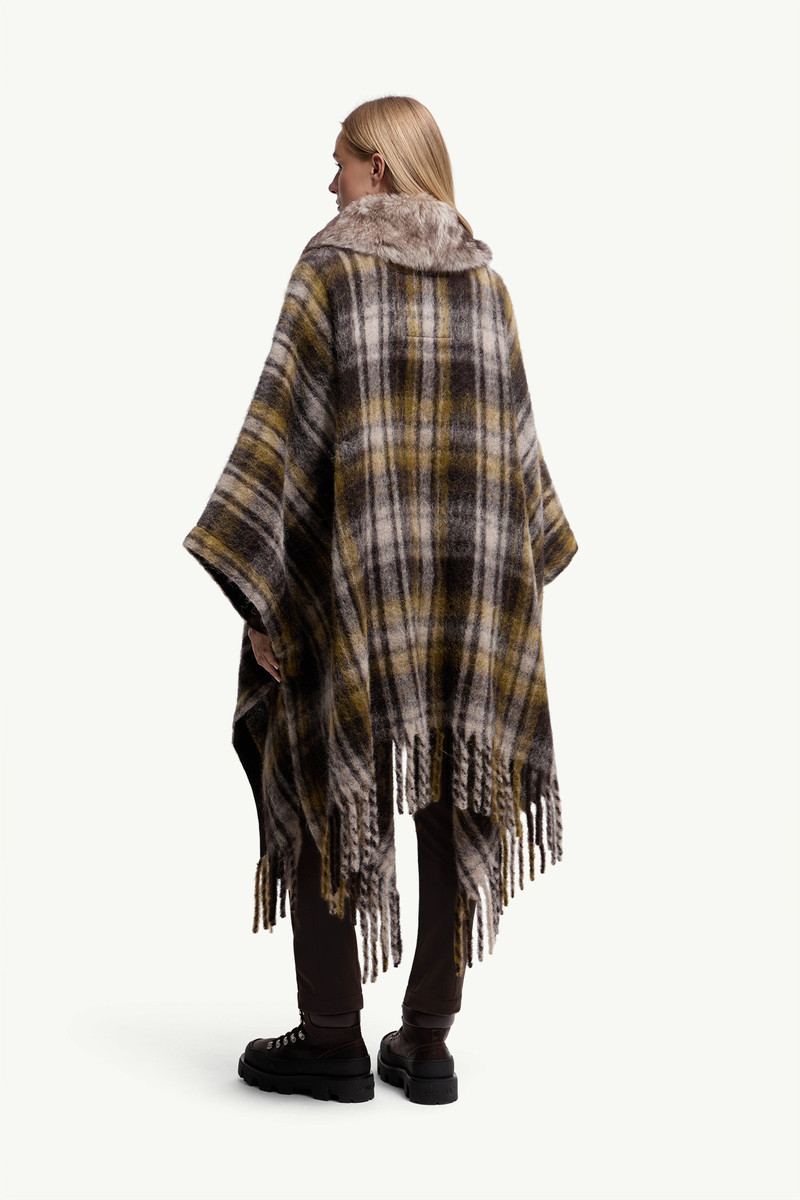 Mohair, Alpaca & Wool Blend Fringed Cape 5