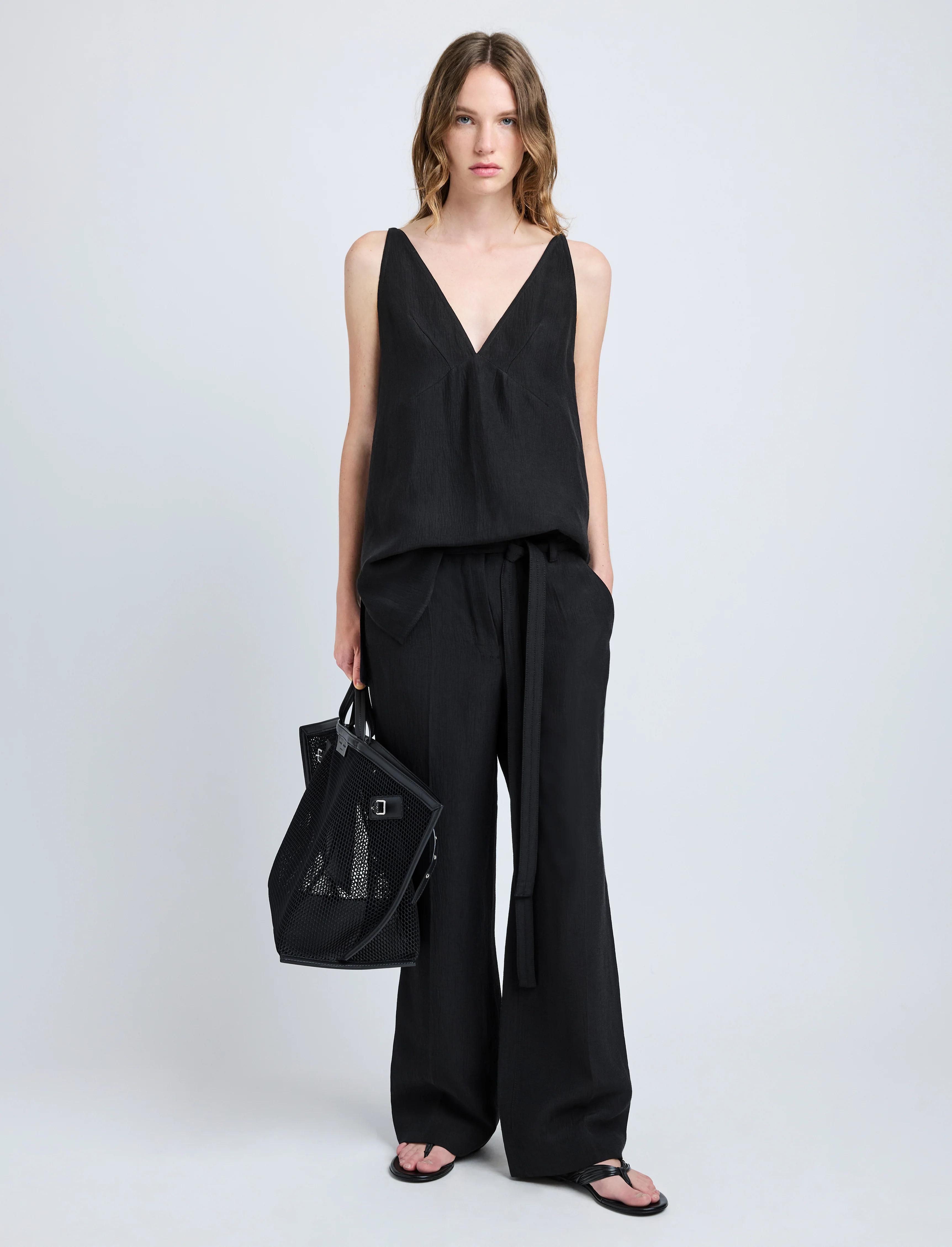 Mitchell Top in Cotton Viscose Linen - 3